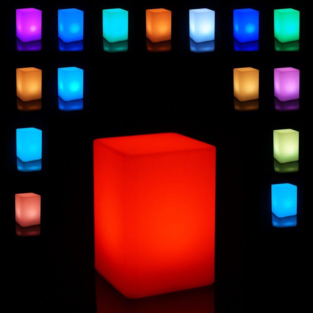 Lámpara de Noche LED Mr.Go 15 cm RGB Recargable con Control Remoto