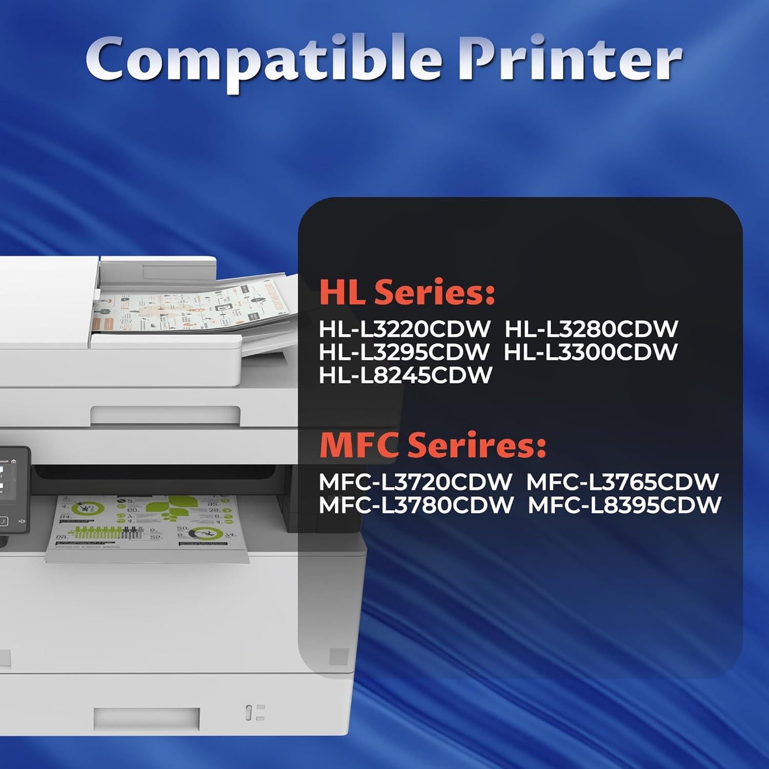 Cartuchos de Tóner TN229XL Brother Compatible 4 Paquete