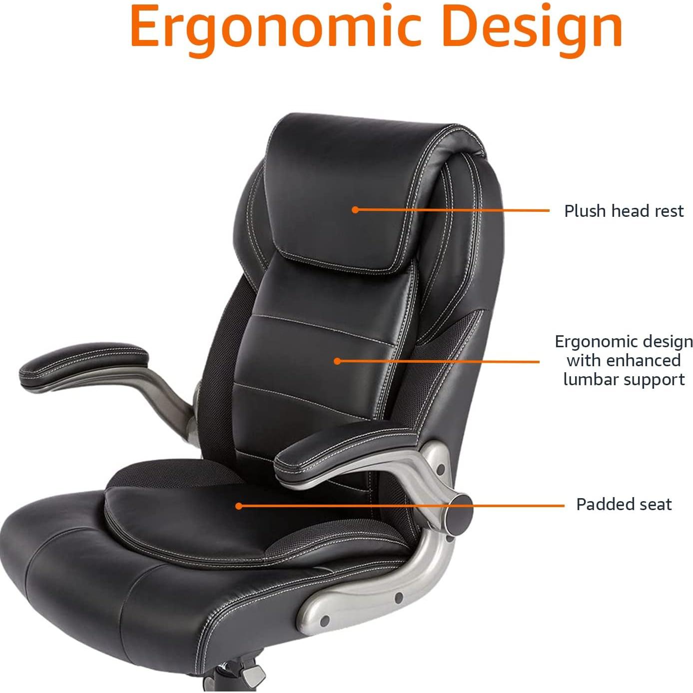Silla de Oficina Ergonómica Amazon Basics con Soporte Lumbar