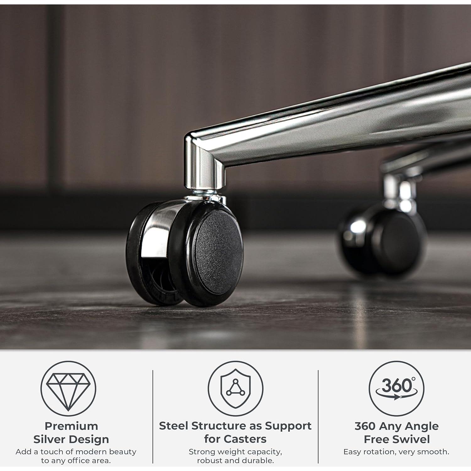 Silla de Oficina Ergonómica Blue Whale Alta 500lbs Negra