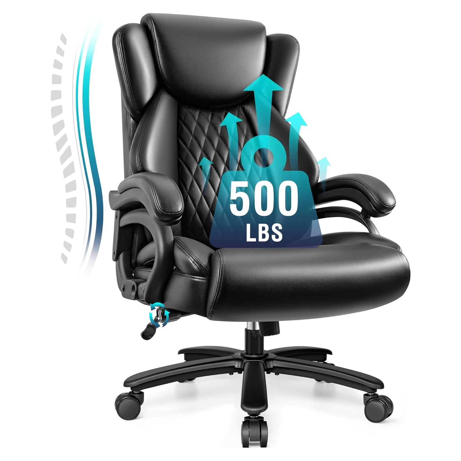 Silla de Oficina Ergonómica HeroSet HS5202 Negra 500lbs