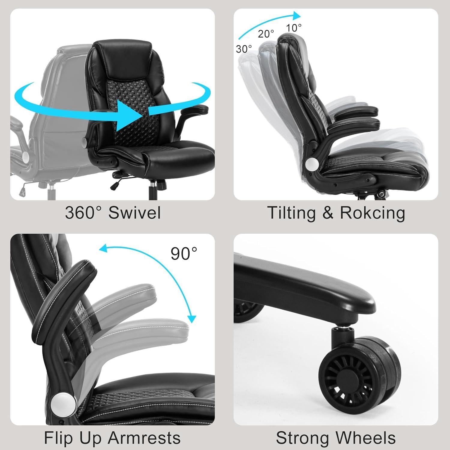 Silla de Oficina Ergonómica SOERGO con Soporte Lumbar Ajustable