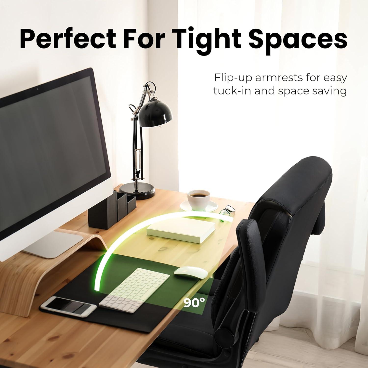 Silla de Oficina Ergonómica SILLA NEO Ejecutiva Plegable Negra