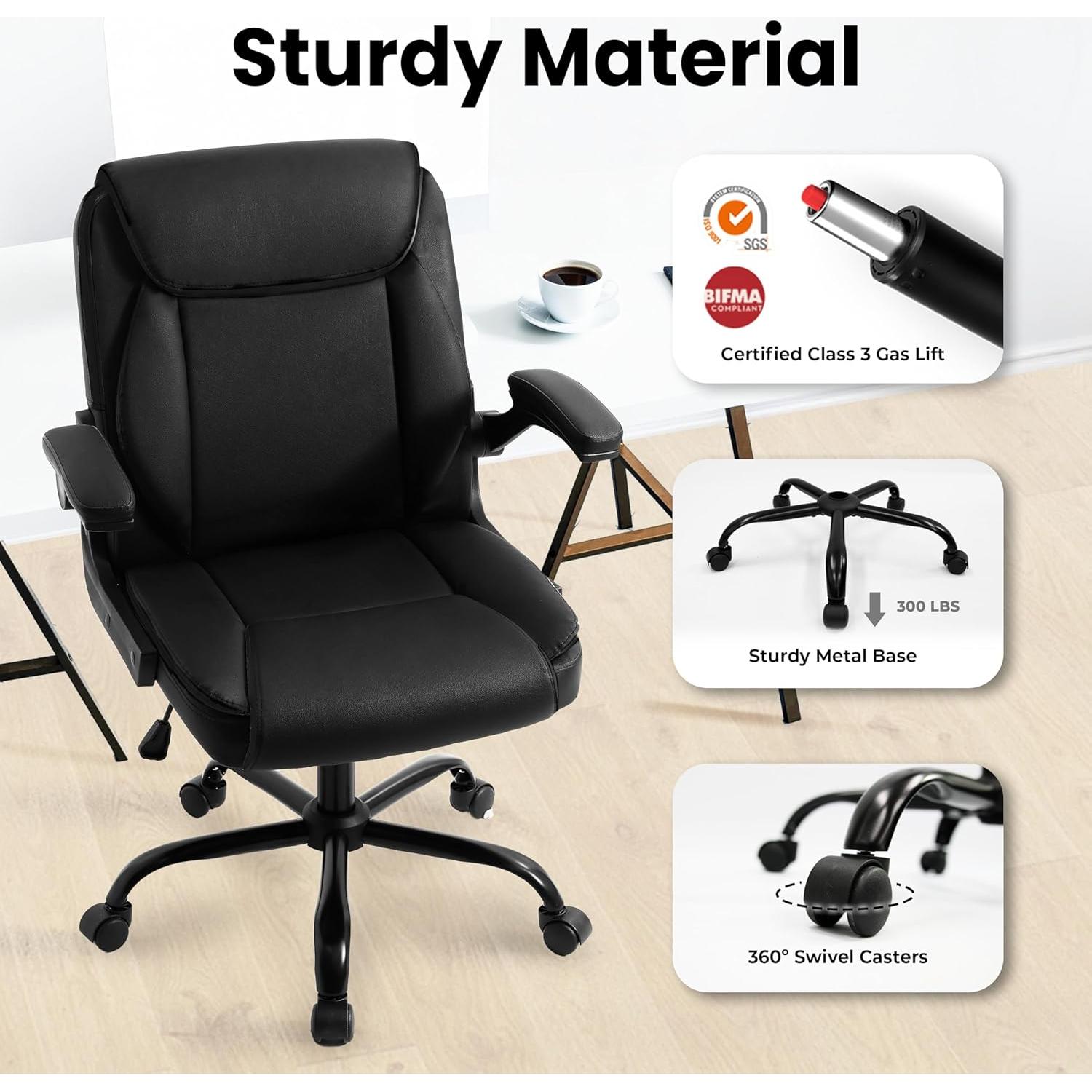 Silla de Oficina Ergonómica SILLA NEO Ejecutiva Plegable Negra