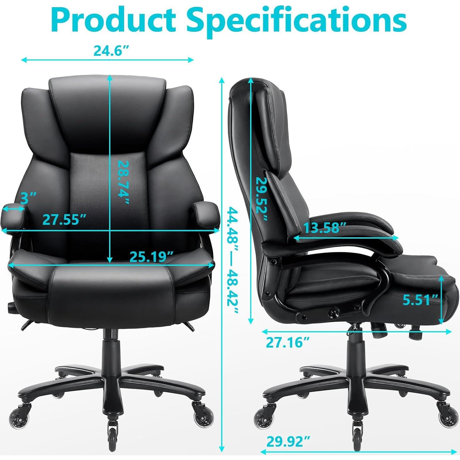 Silla de Oficina Grande Indulgear Neboc 500lbs Respaldo Alto