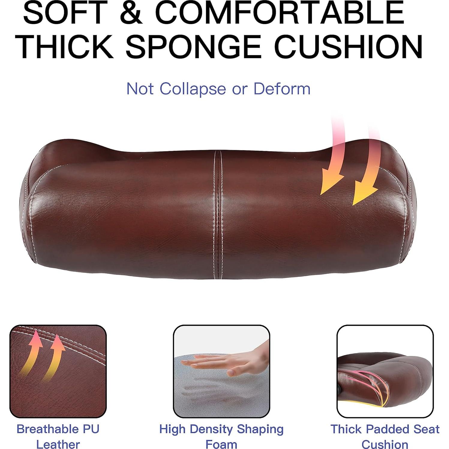 Silla de Oficina Ergonomica FAMSINGO Alta 181kg Cuero PU