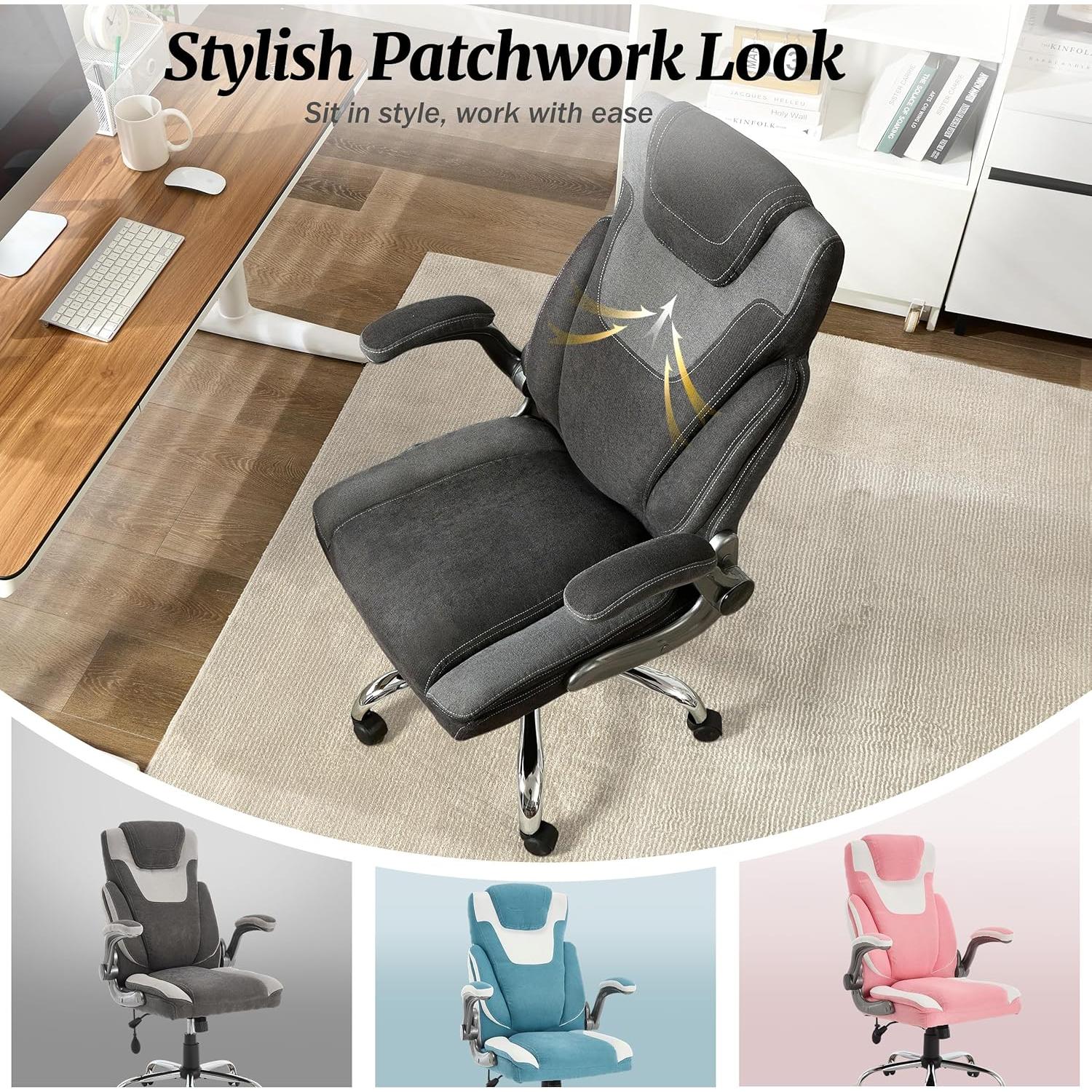 Silla de Oficina Ergonómica BLISNEST con Soporte Lumbar Ajustable
