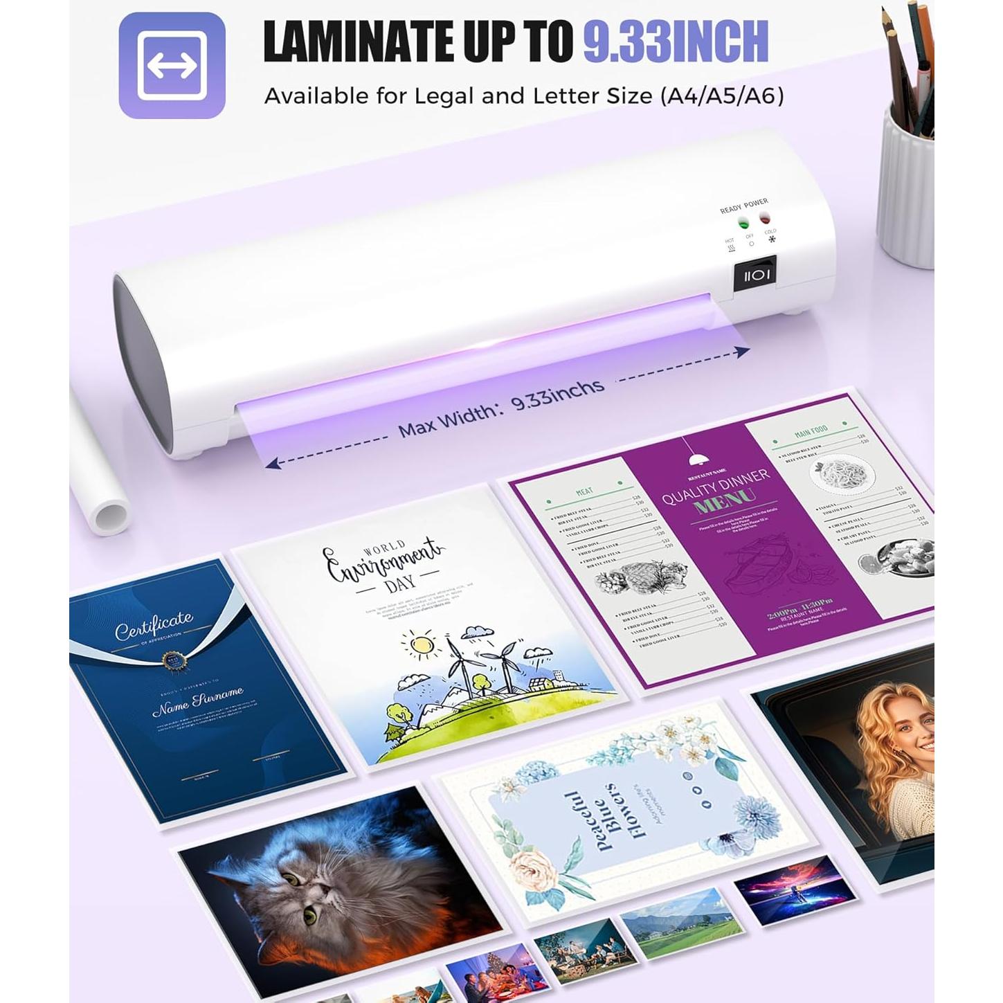 Laminadora Térmica A4 Ibzdi SL268 4-en-1 con 40 Hojas