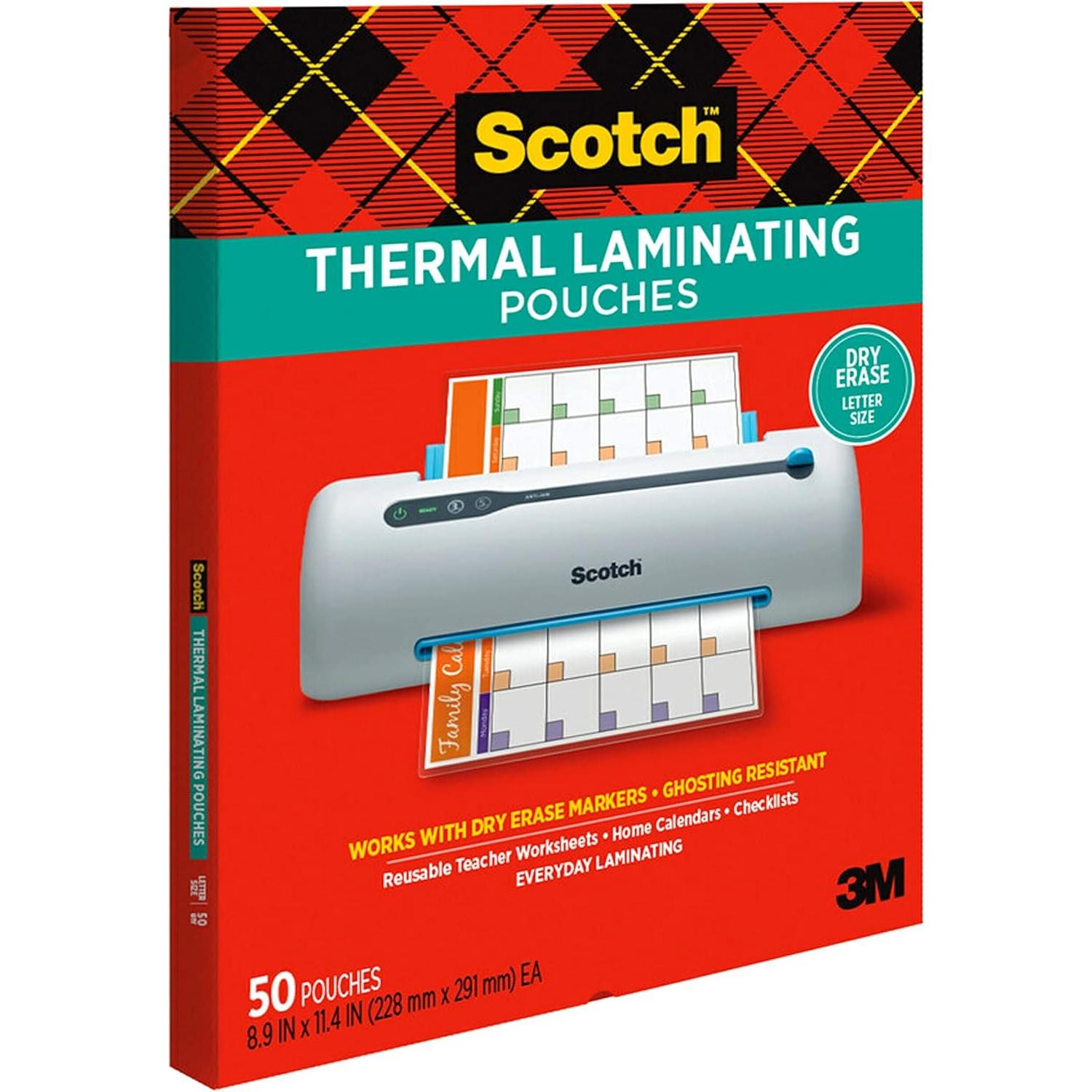 Fundas de Laminado Térmico Scotch 50 Unidades Tamaño Carta