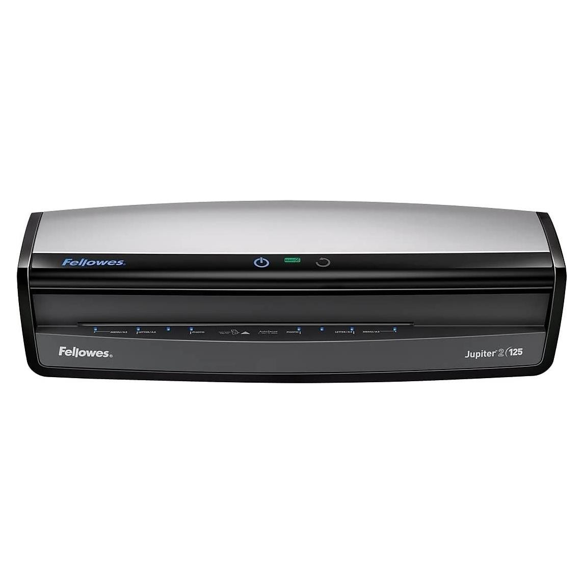 Laminadora Fellowes Jupiter 2 31.75 cm con 10 Fundas, Negro y Gris