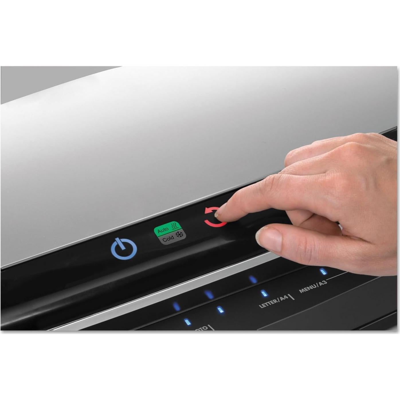 Laminadora Fellowes Jupiter 2 31.75 cm con 10 Fundas, Negro y Gris