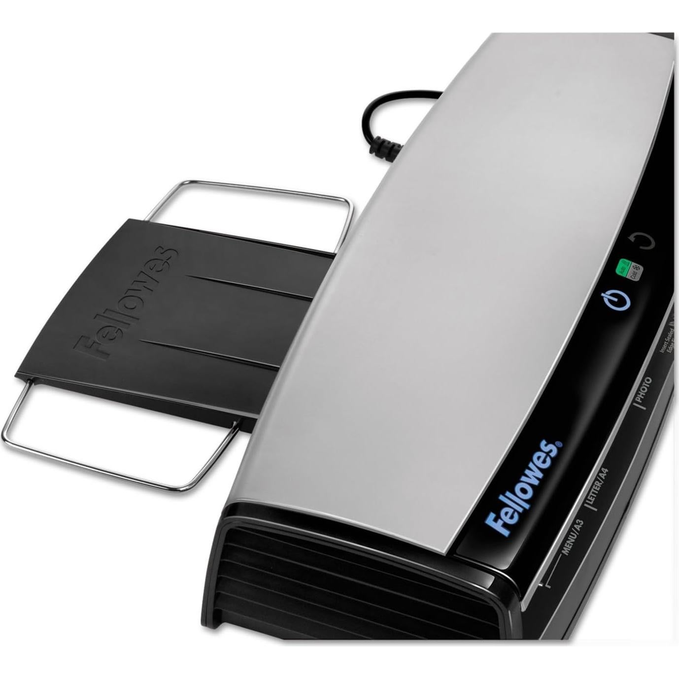 Laminadora Fellowes Jupiter 2 31.75 cm con 10 Fundas, Negro y Gris