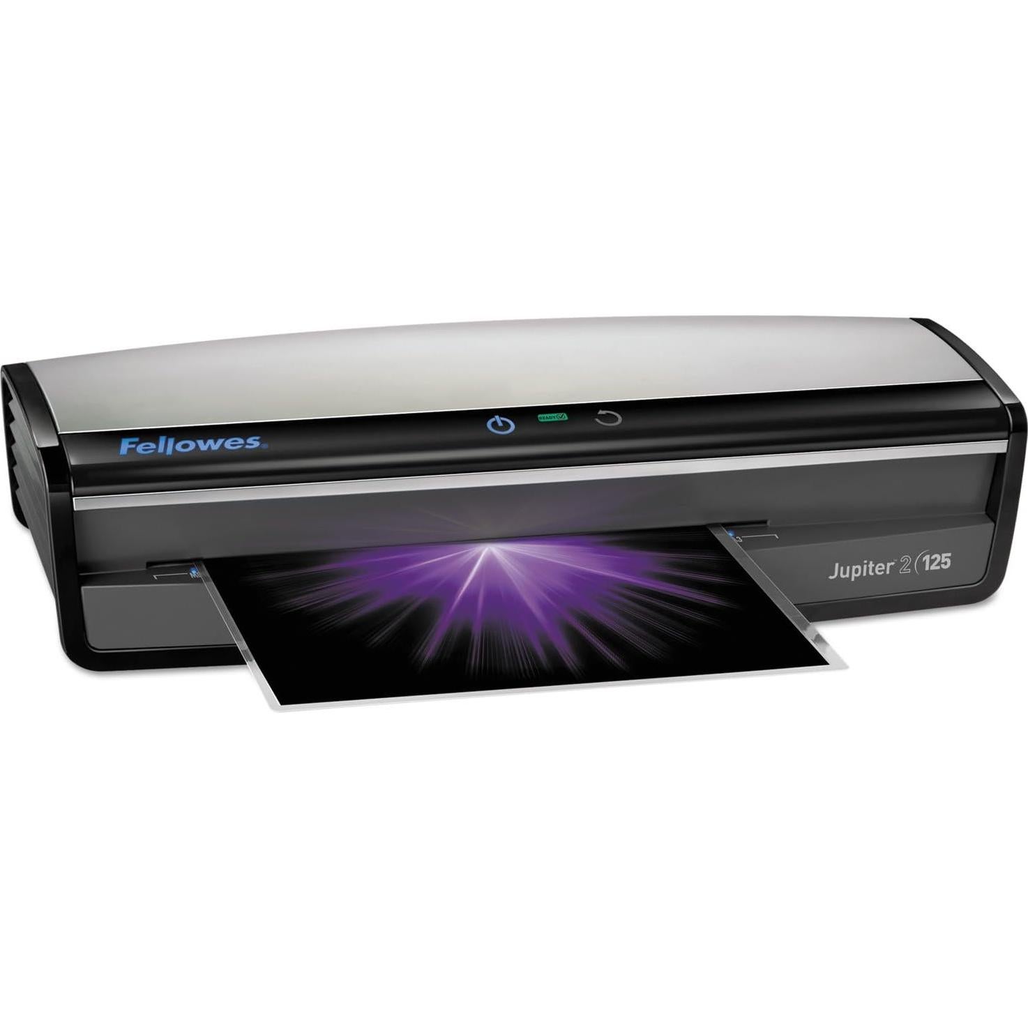 Laminadora Fellowes Jupiter 2 31.75 cm con 10 Fundas, Negro y Gris
