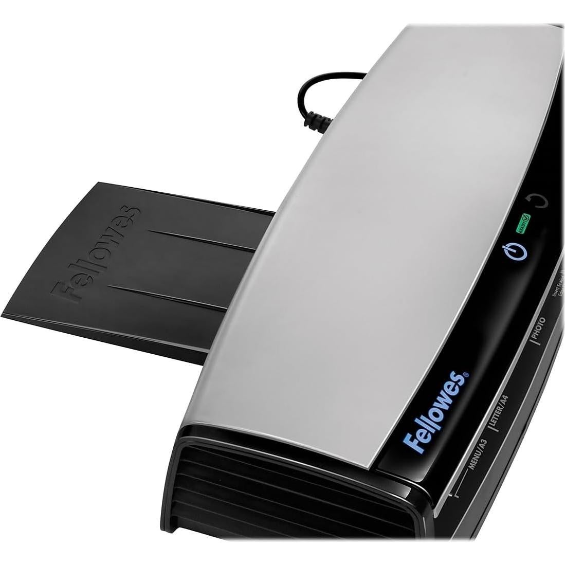 Laminadora Fellowes Jupiter 2 31.75 cm con 10 Fundas, Negro y Gris