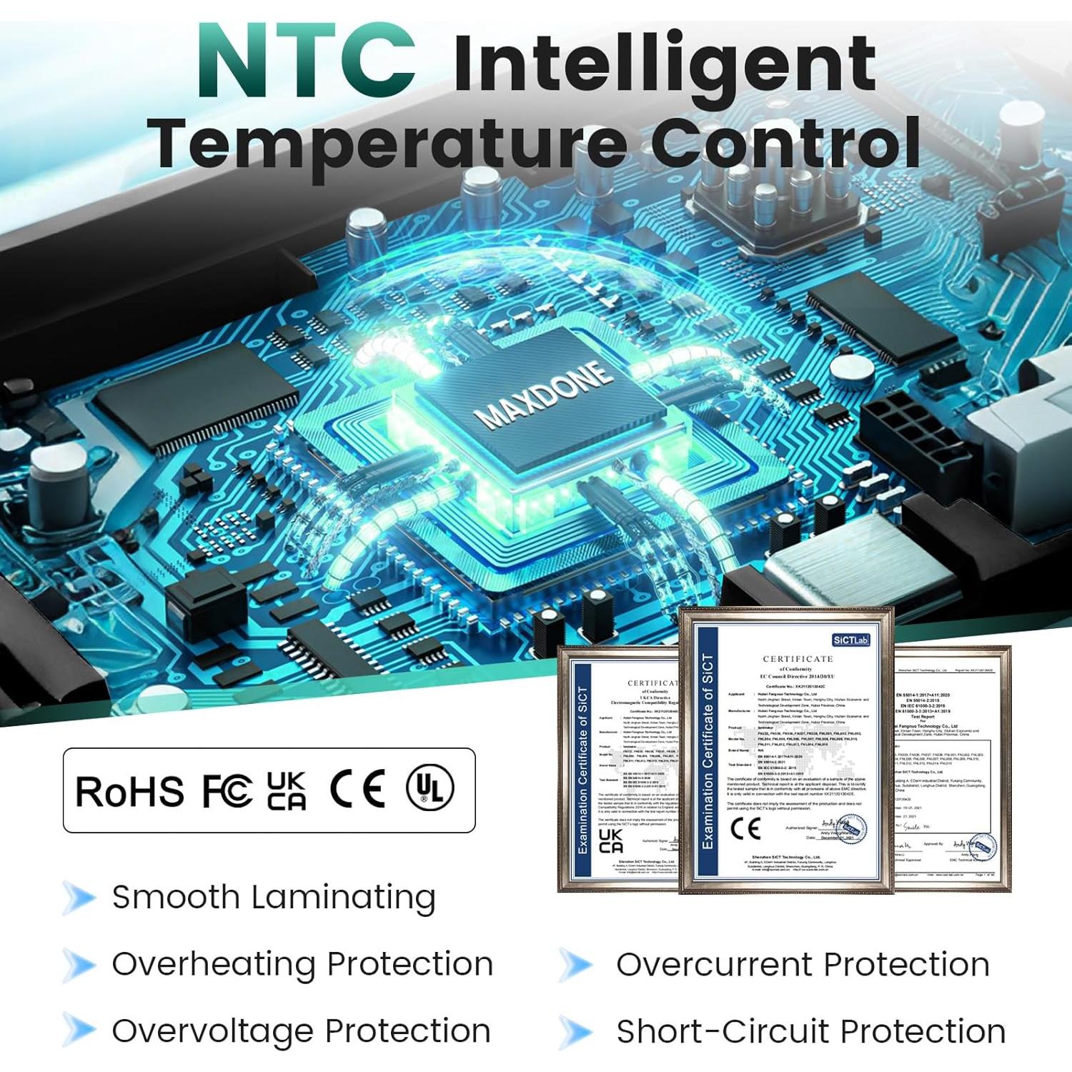 Máquina de Laminado Térmica MAXDONE A3 13 Pulgadas 1.59 kg