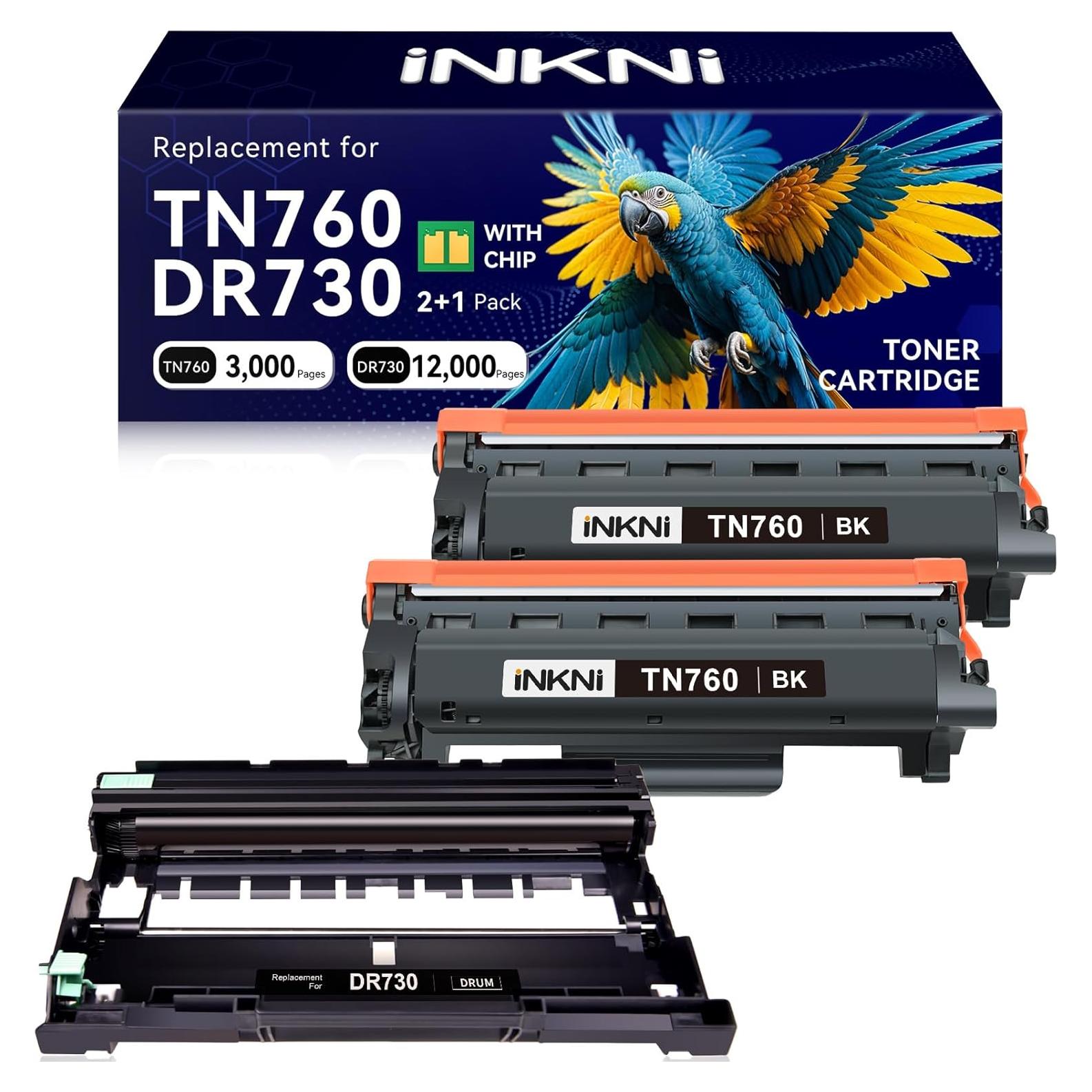 Cartucho de Tóner Compatible TN-760/730 InkNI - 3 Pack