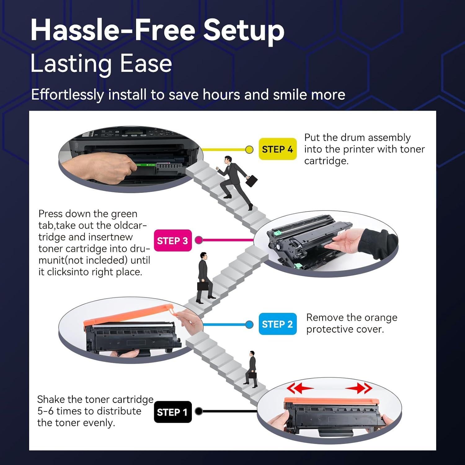 Cartucho de Tóner Compatible TN-760/730 InkNI - 3 Pack