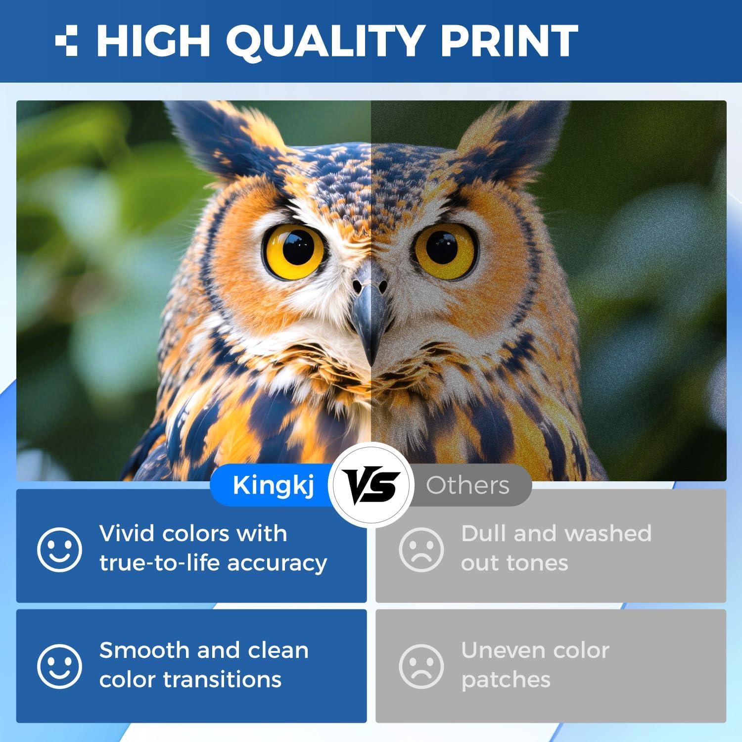 Conjunto de cartuchos de tóner KingKJ TN223 4-Pack Negro y Color