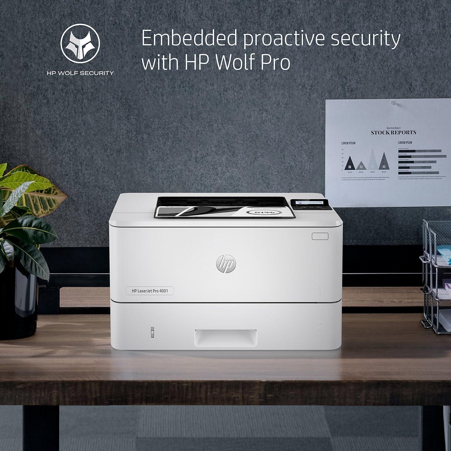 Impresora HP LaserJet Pro 4001dn B/N, 42 ppm, Doble Cara, Ethernet