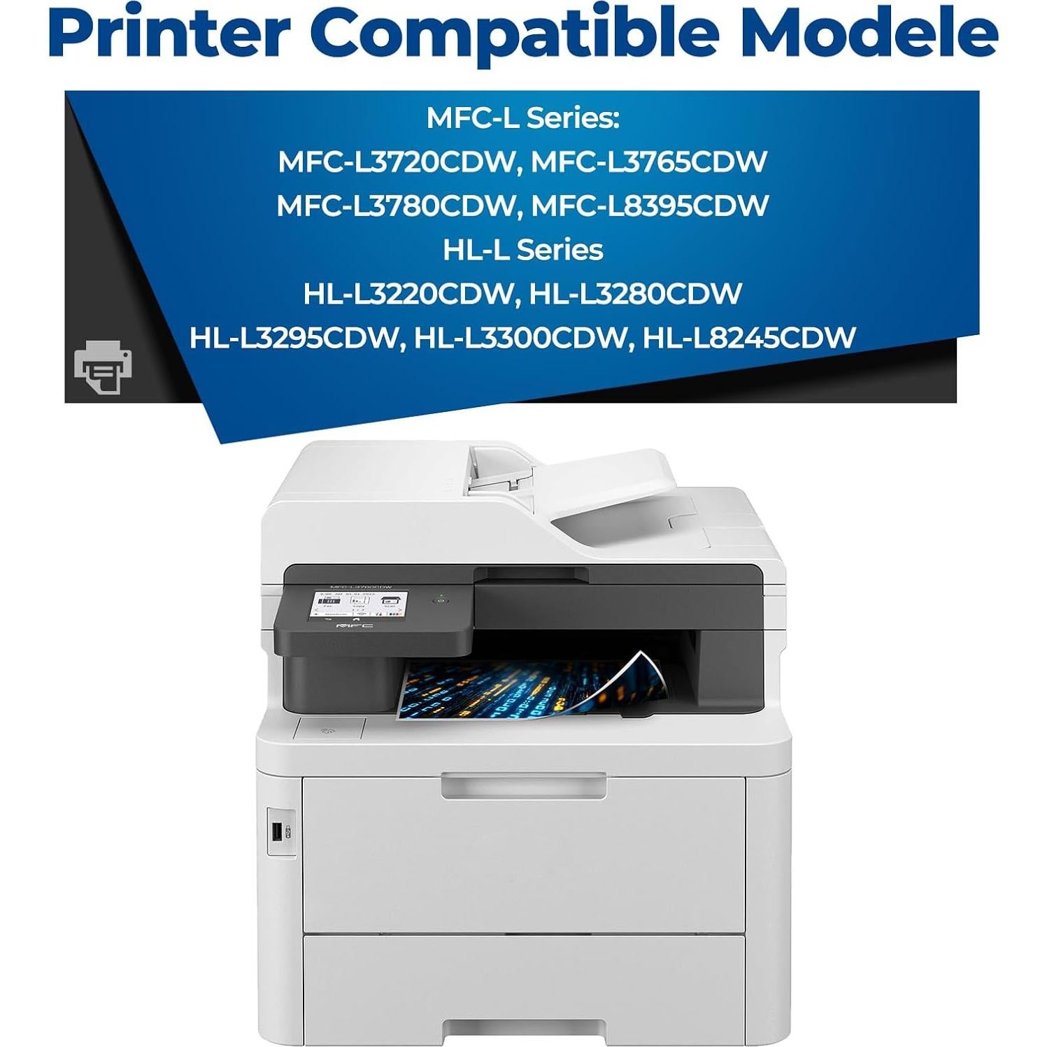 Cartuchos de Tóner Compatible Brother TN229XL - 4 Paquetes