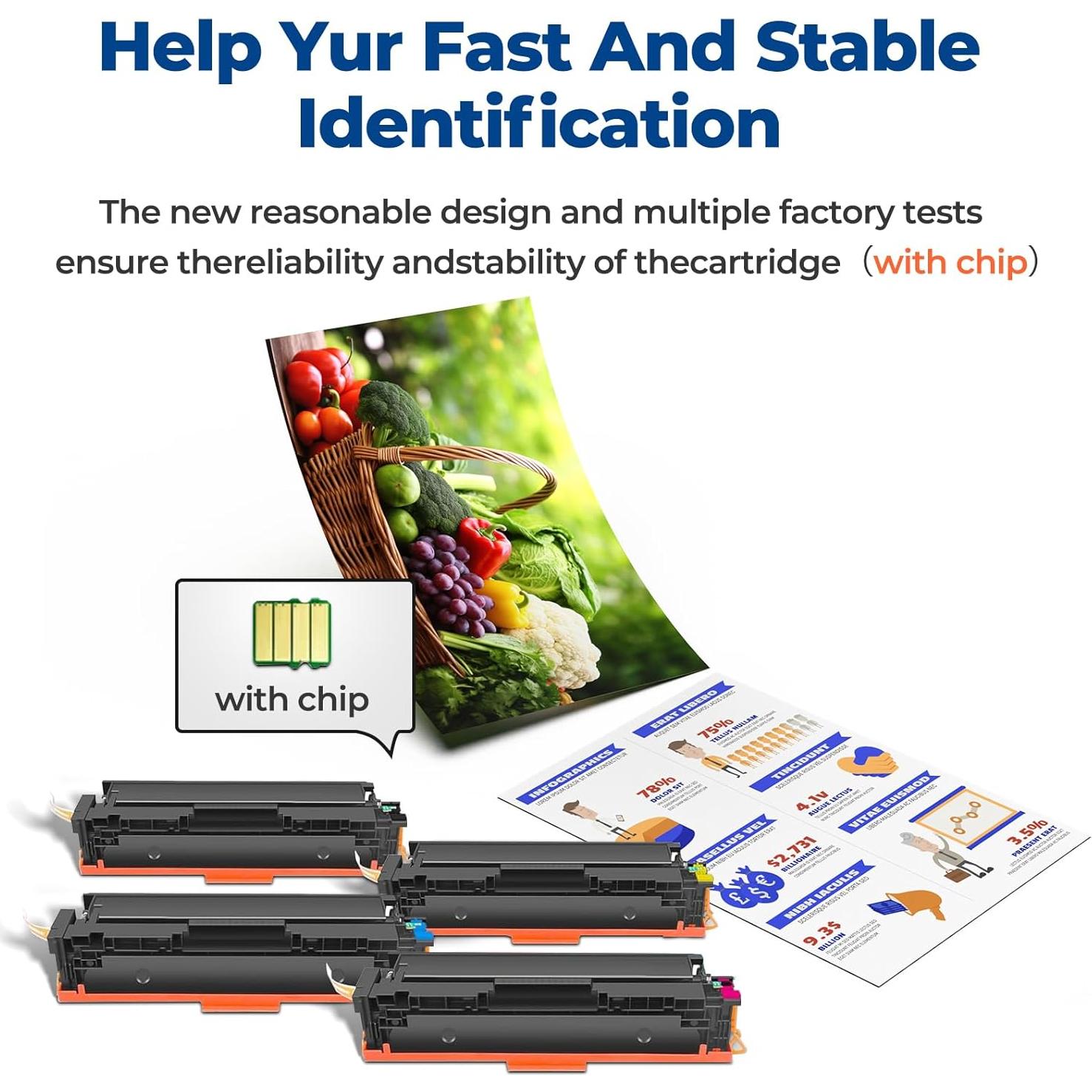 Cartuchos de Tóner Compatible Brother TN229XL - 4 Paquetes