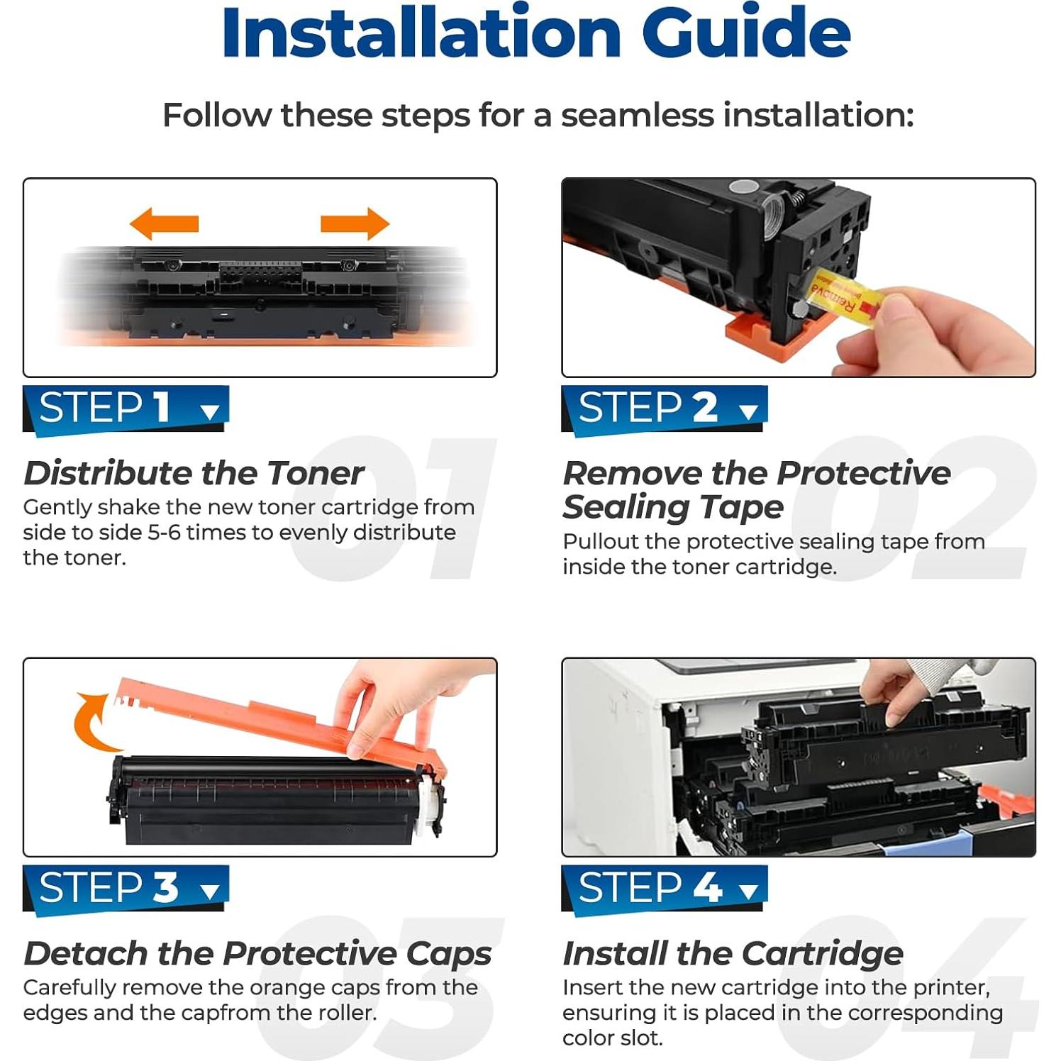 Cartuchos de Tóner Compatible Brother TN229XL - 4 Paquetes