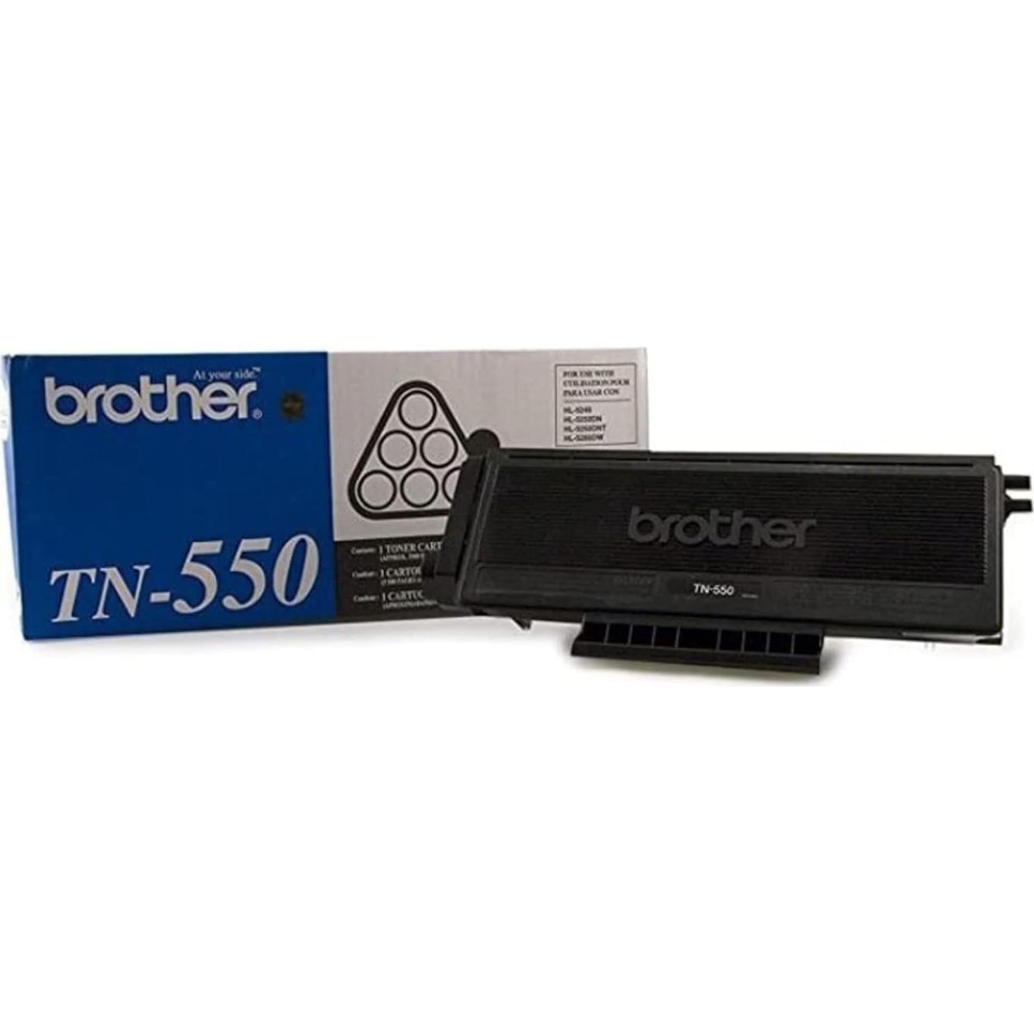 Tóner Brother TN-550 Negro - Cartucho de 3,500 páginas