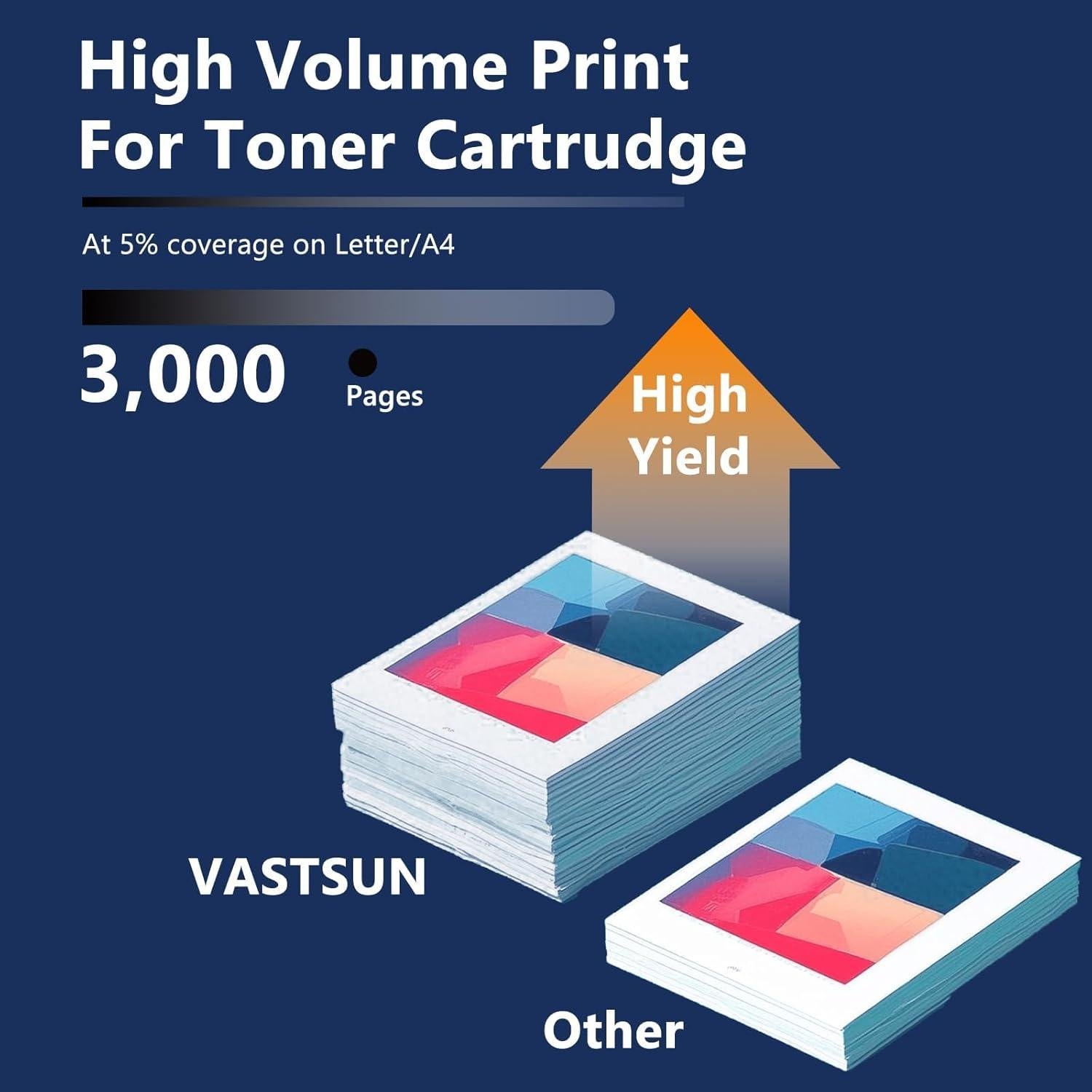 Cartucho de Tóner TN830XL VASTSUN Compatible Negro Paquete de 2