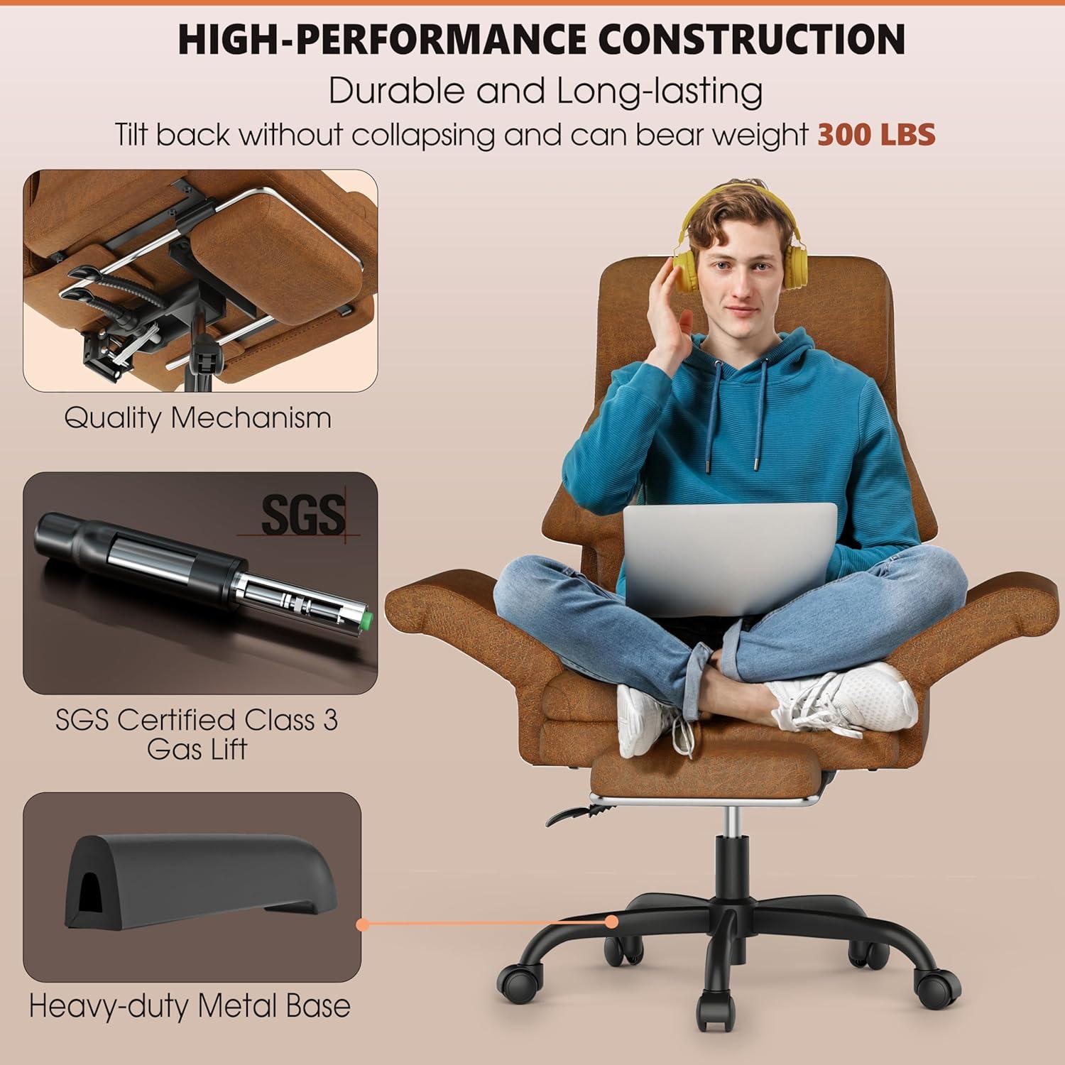 Silla de Oficina ELABEST C39 XL Reclinable Ergonomica