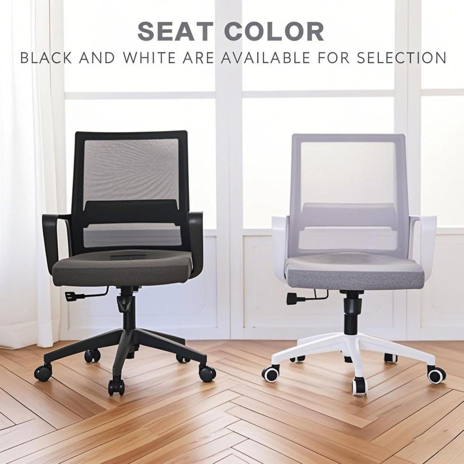 Silla de Oficina Ergonómica Msdizuo Gris con Respaldo de Malla