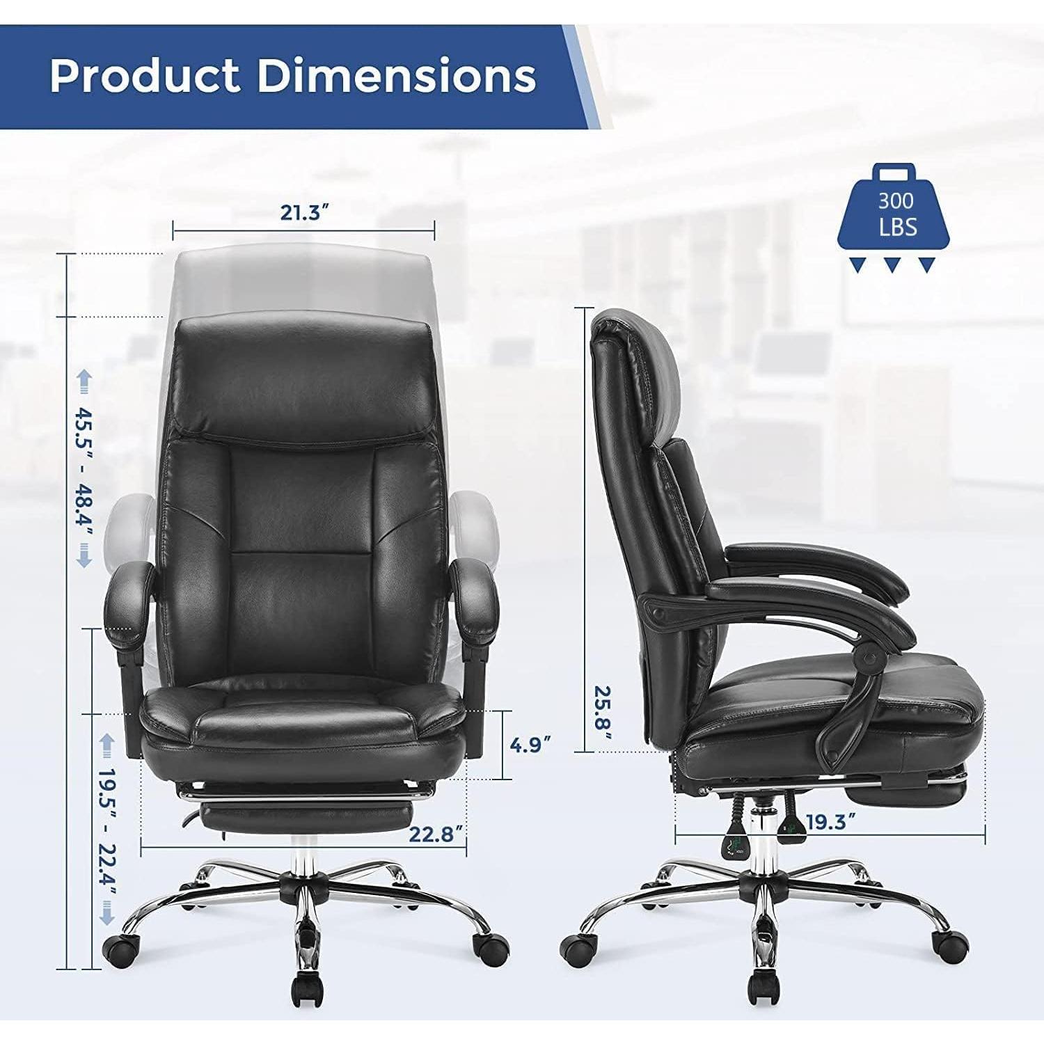 Silla de Oficina Ejecutiva DUMOS Reclinable con Descansabrazos