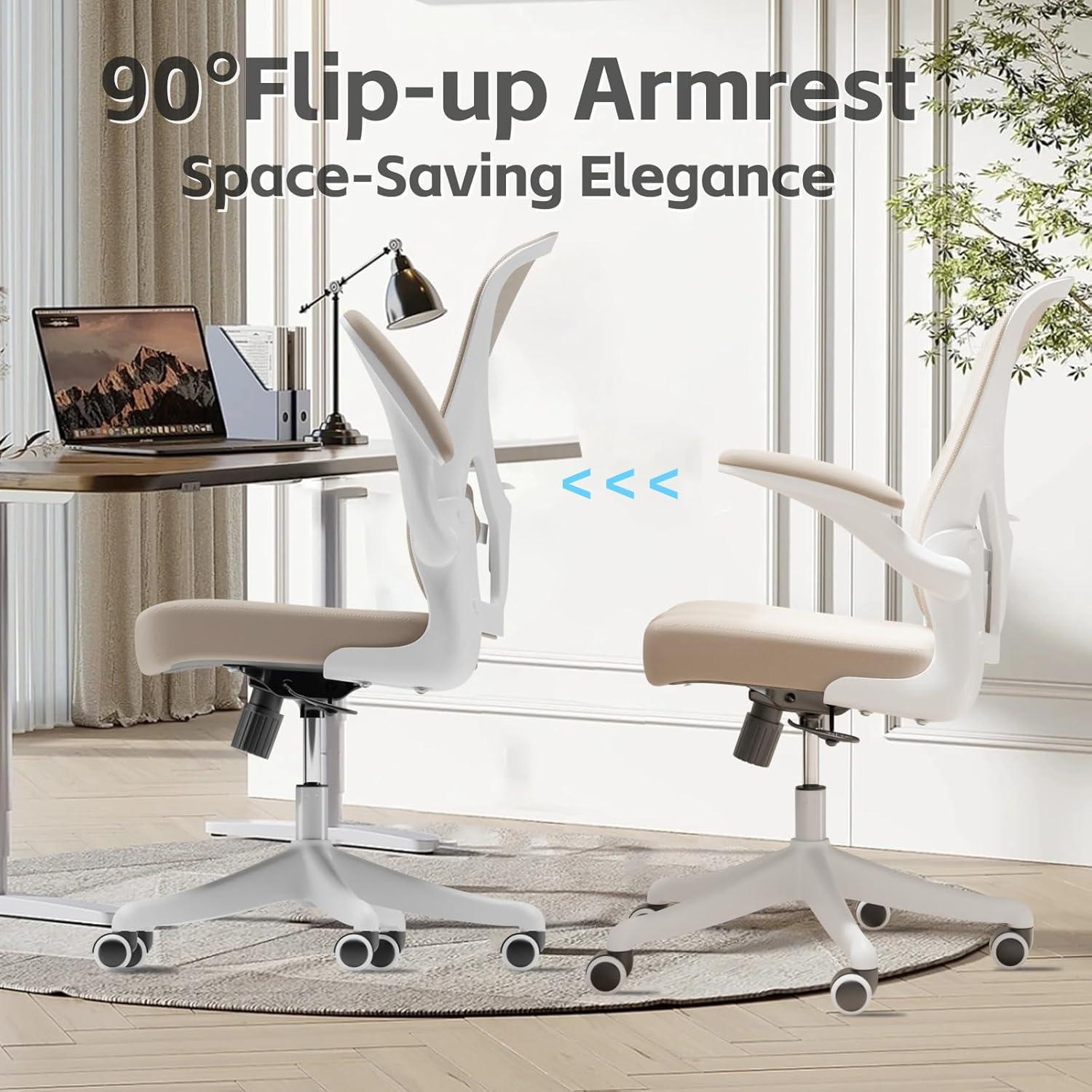 Silla de Oficina Ergonómica SICHY AGE 889B Beige con Soporte Lumbar