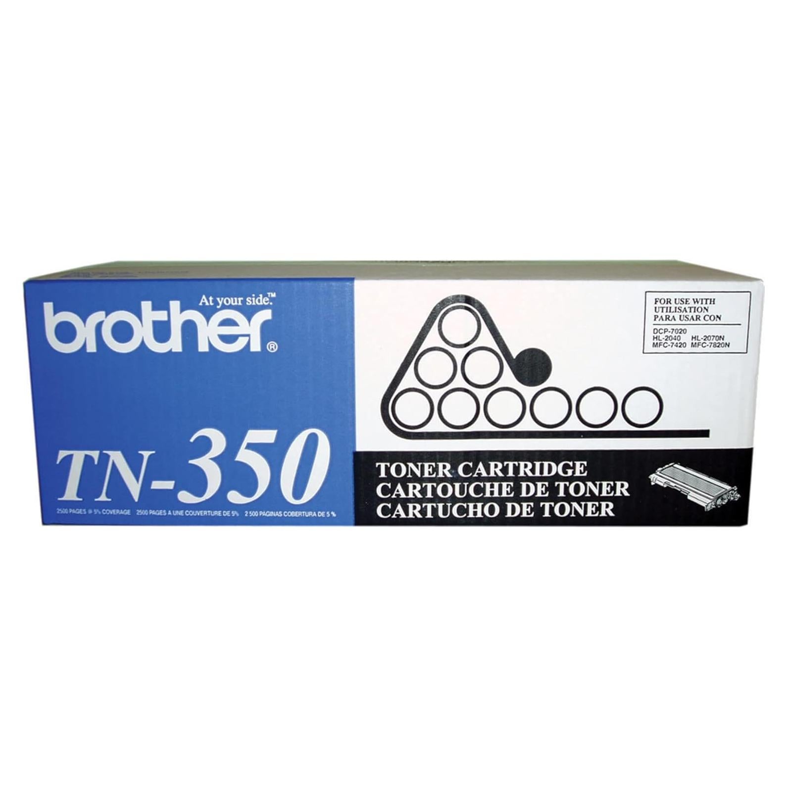Cartucho de Tóner Negro Original Brother TN350 - 2500 Páginas