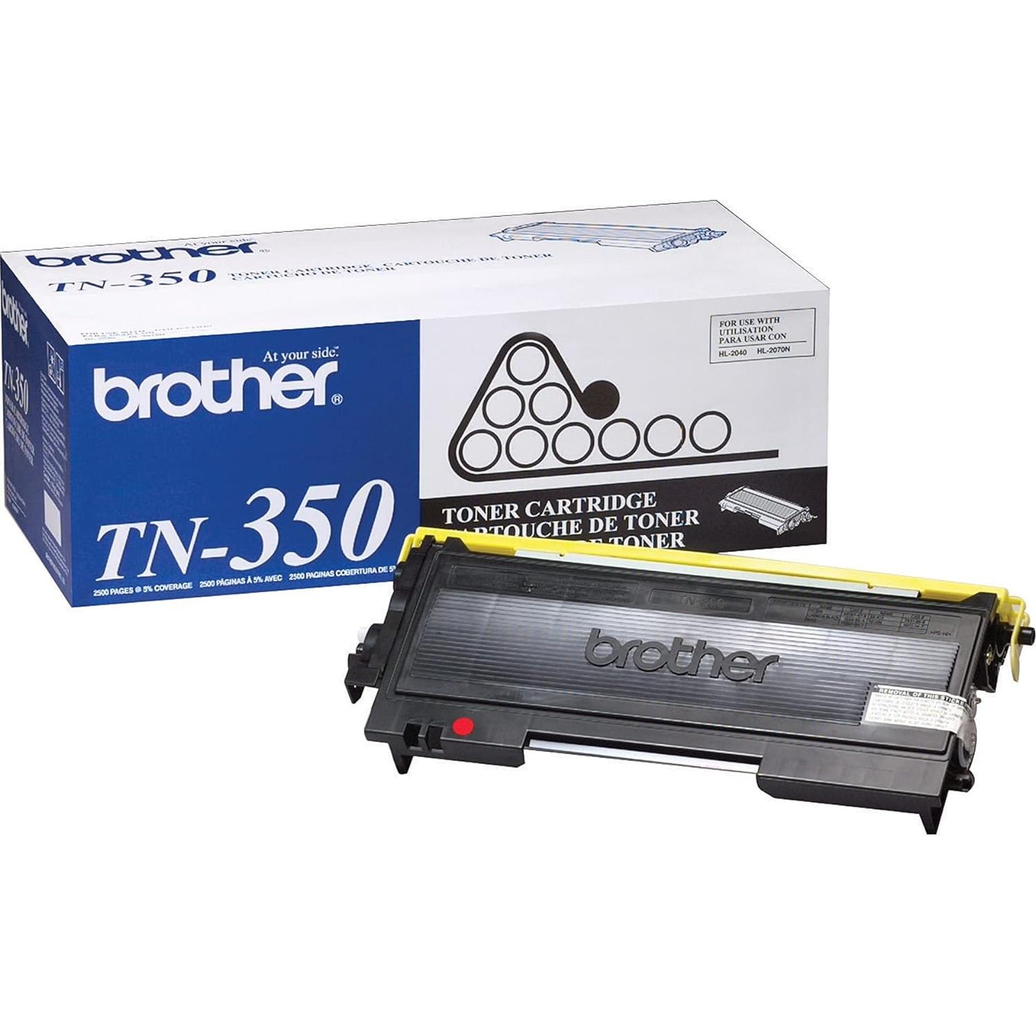 Cartucho de Tóner Negro Original Brother TN350 - 2500 Páginas