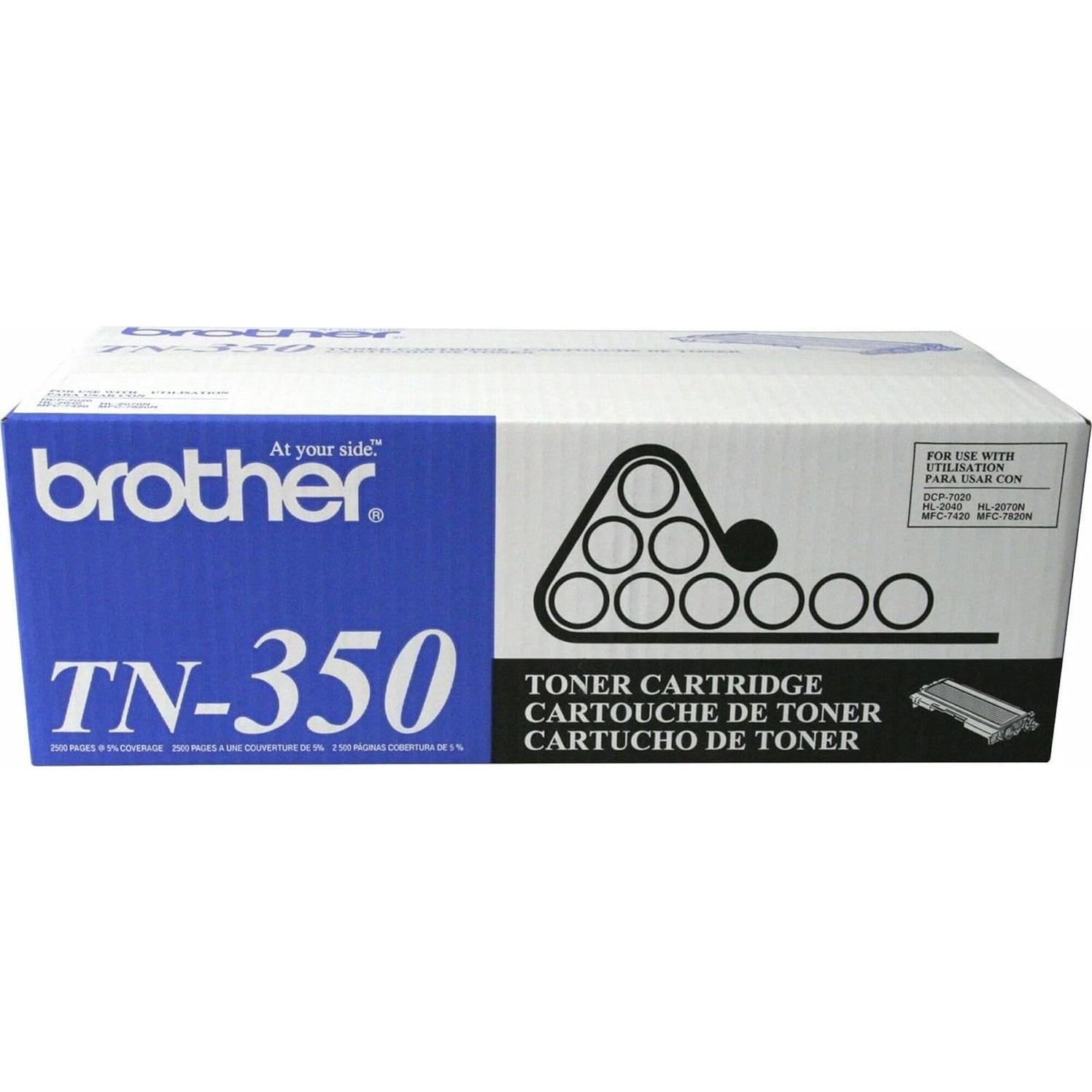Cartucho de Tóner Negro Original Brother TN350 - 2500 Páginas