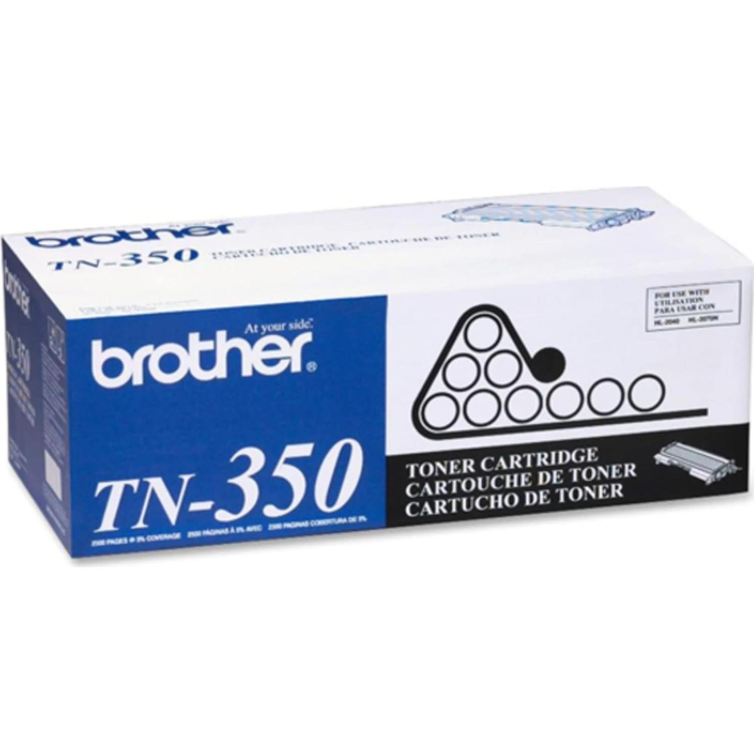 Cartucho de Tóner Negro Original Brother TN350 - 2500 Páginas