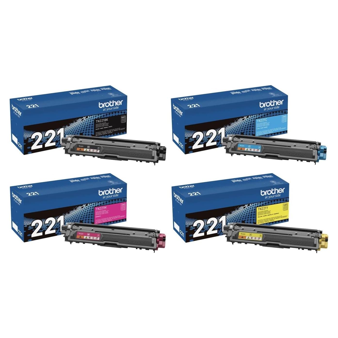Juego de cartuchos de tóner Brother TN221BK/C/M/Y - 4 unidades