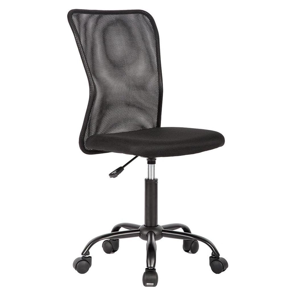 Silla de Oficina Ergonómica BestOffice Malla Sin Brazos Negro