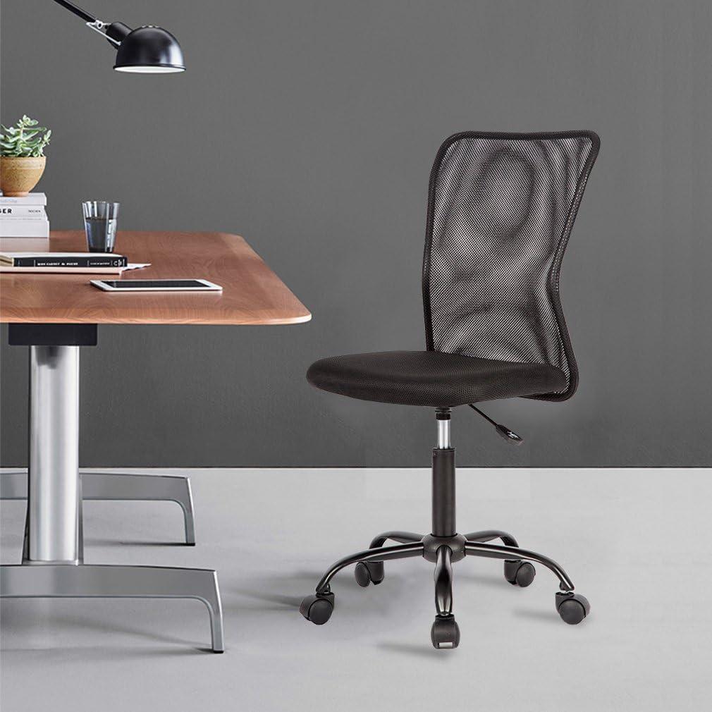 Silla de Oficina Ergonómica BestOffice Malla Sin Brazos Negro