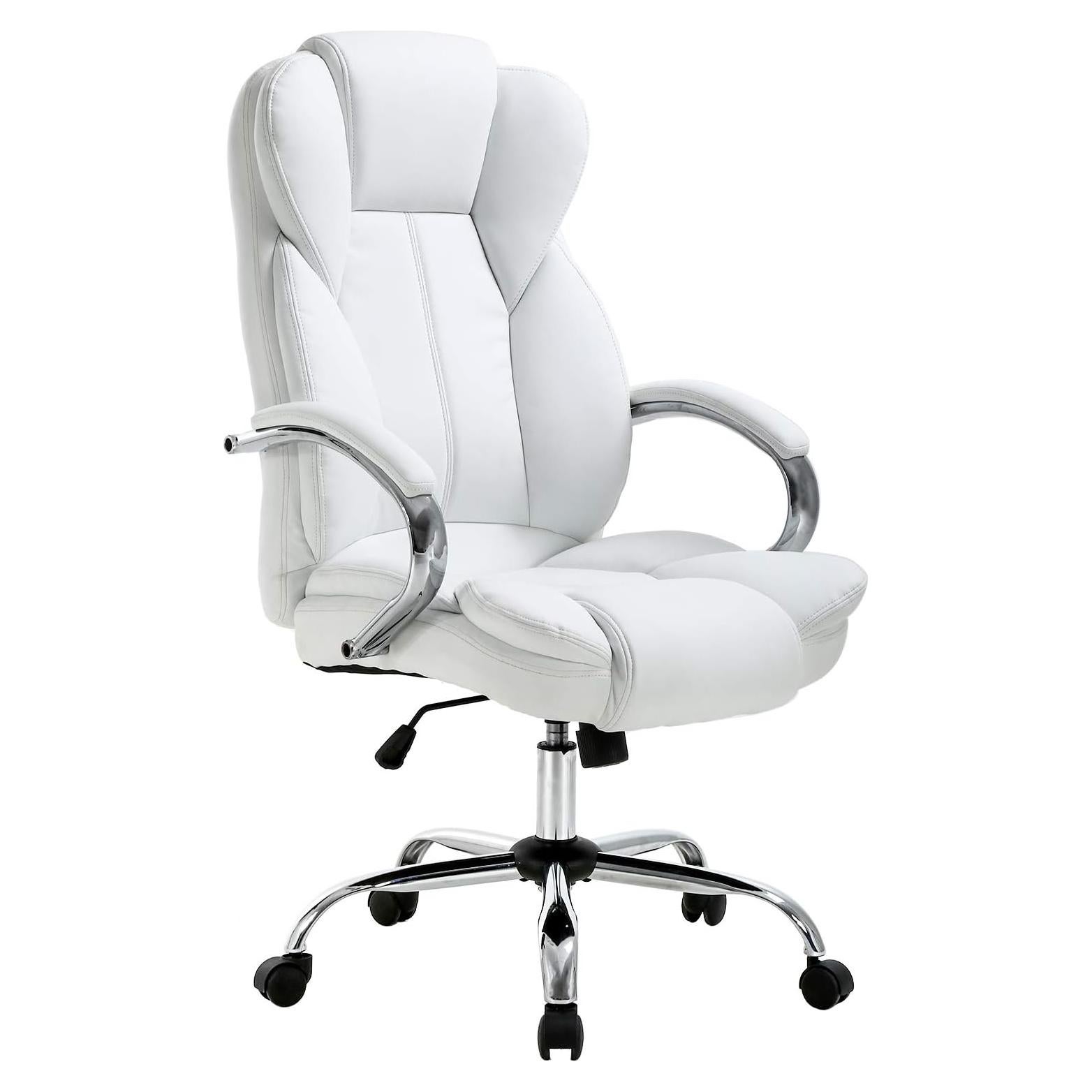 Silla de Oficina Ergonómica BestOffice Ajustable Blanca
