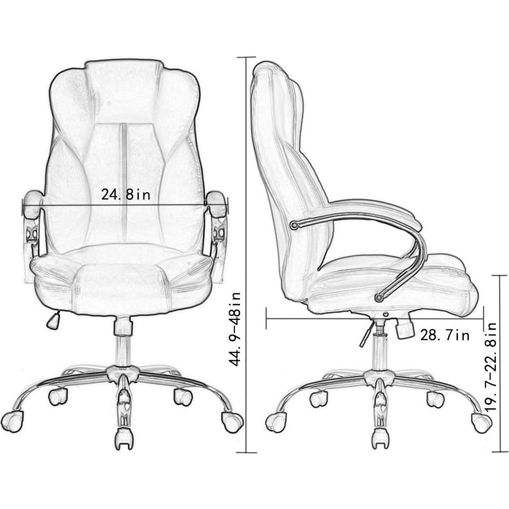 Silla de Oficina Ergonómica BestOffice Ajustable Blanca