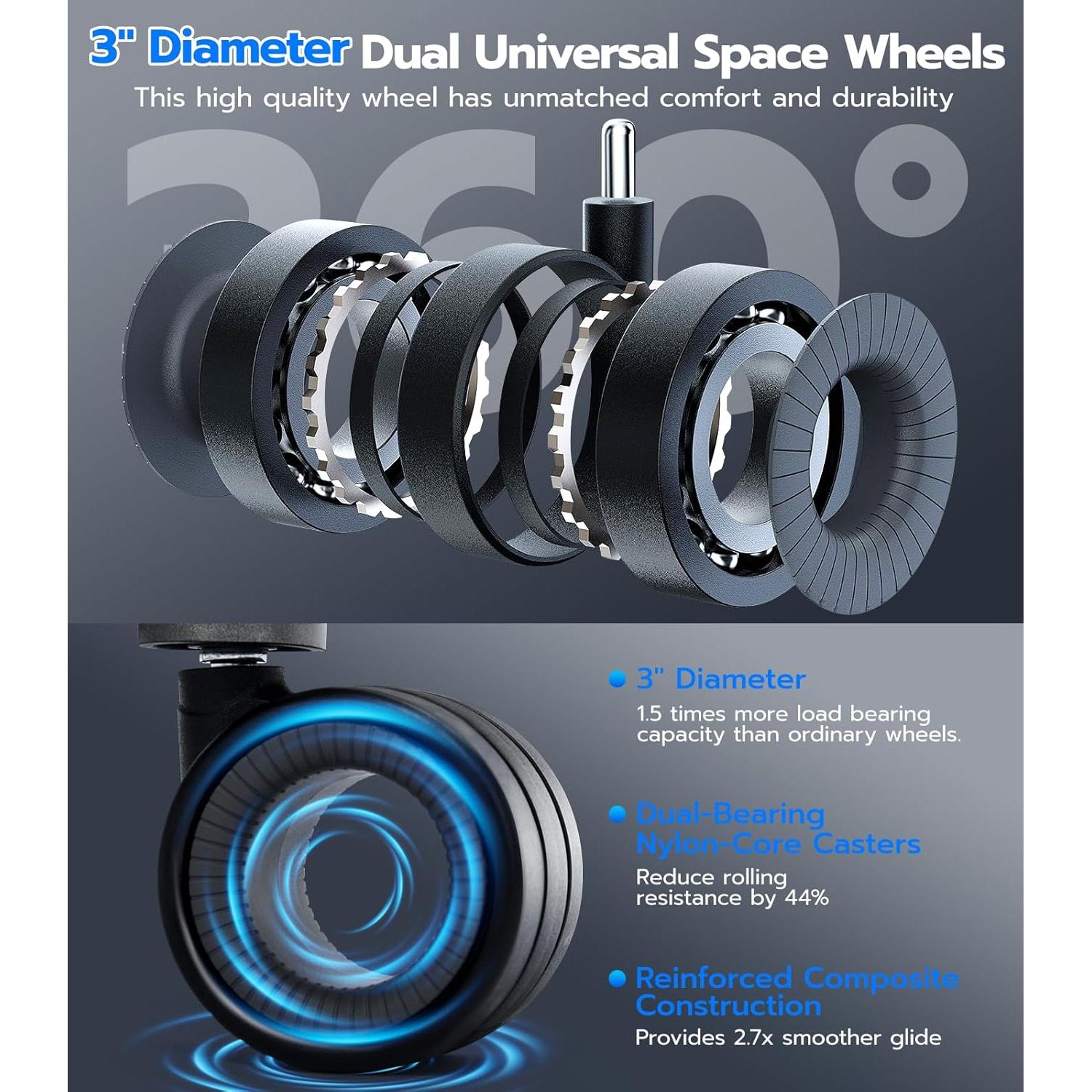 Silla de Oficina Ergonómica VizysxlCorp 2041 Alta 272 kg