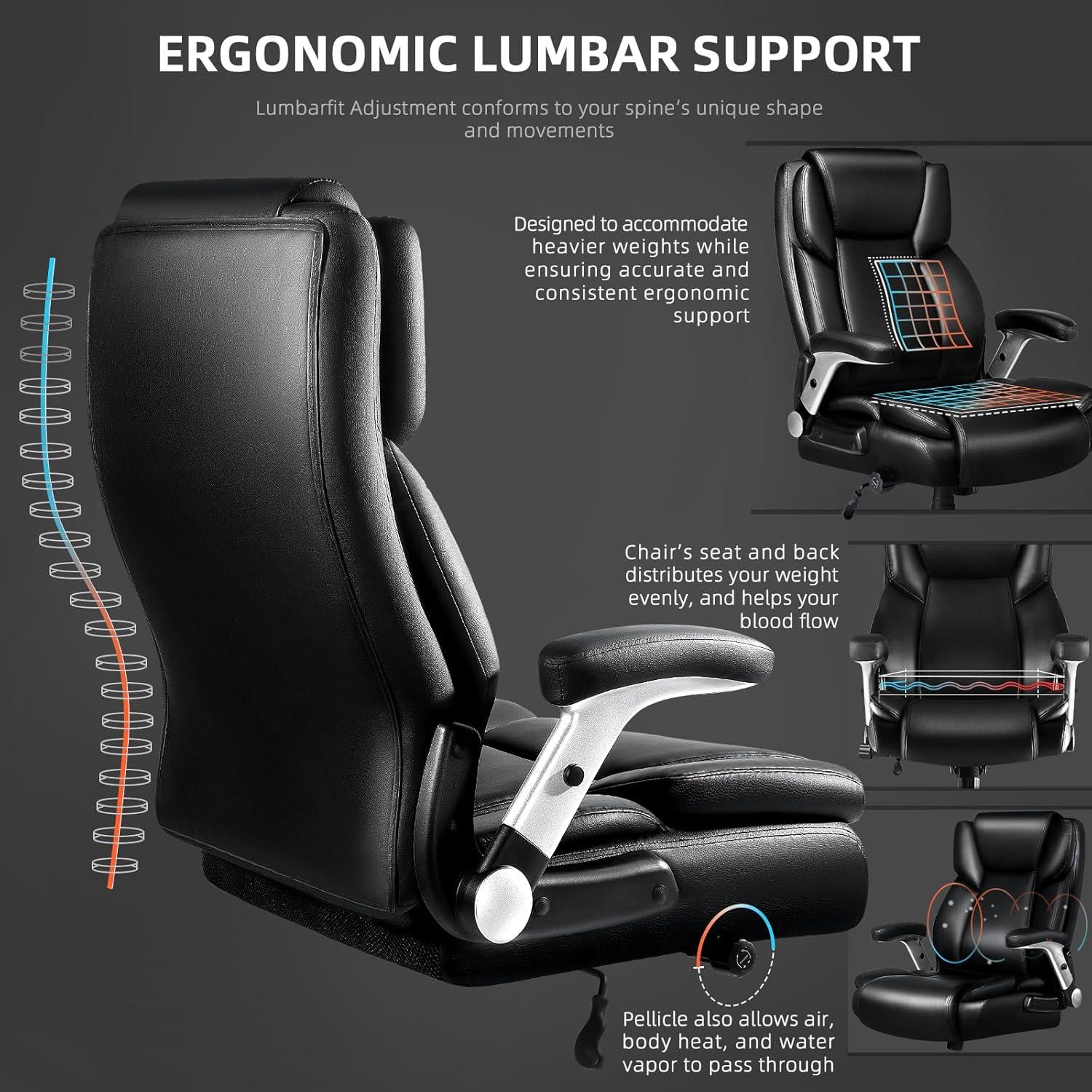 Silla de Oficina VITESSE DX-EOCUP-BLK-2 Ergonómica 272kg