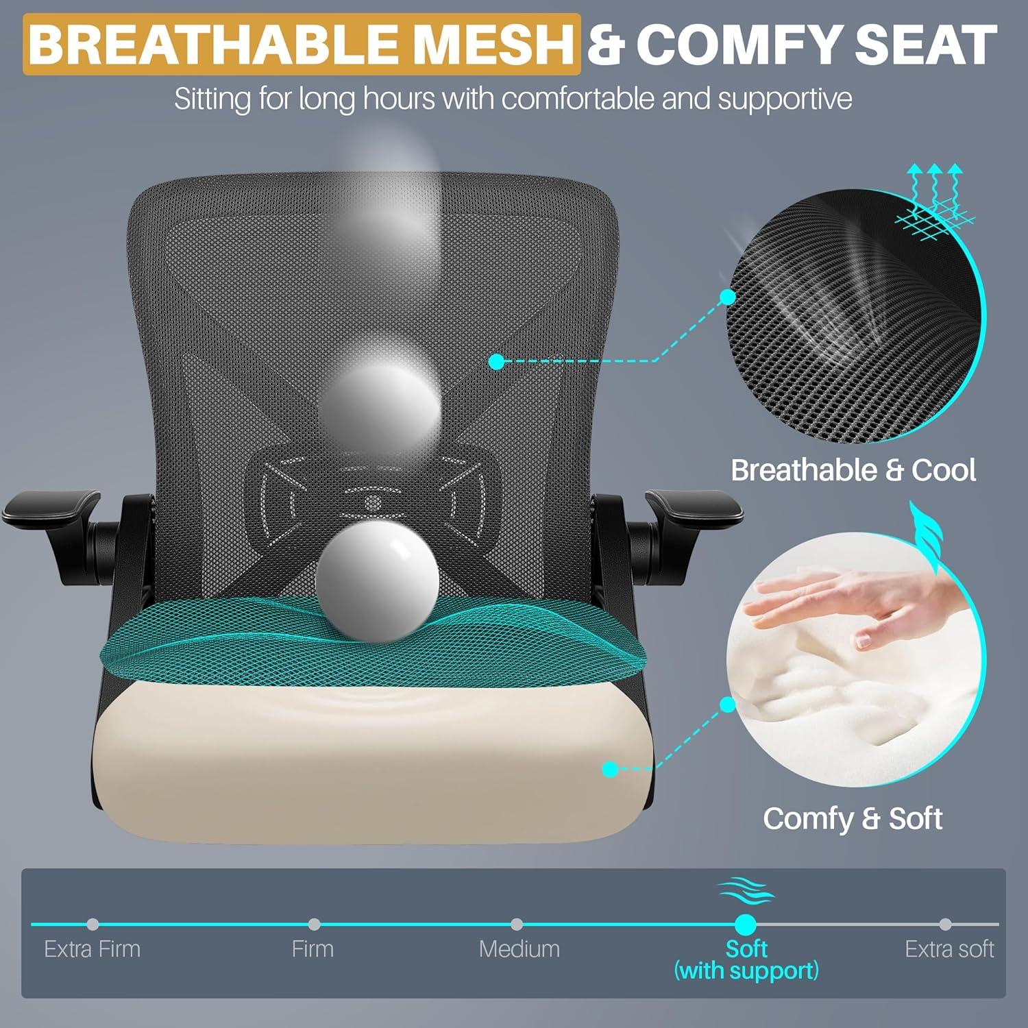 Silla de Oficina Ergonómica FelixKing Negra con Soporte Lumbar