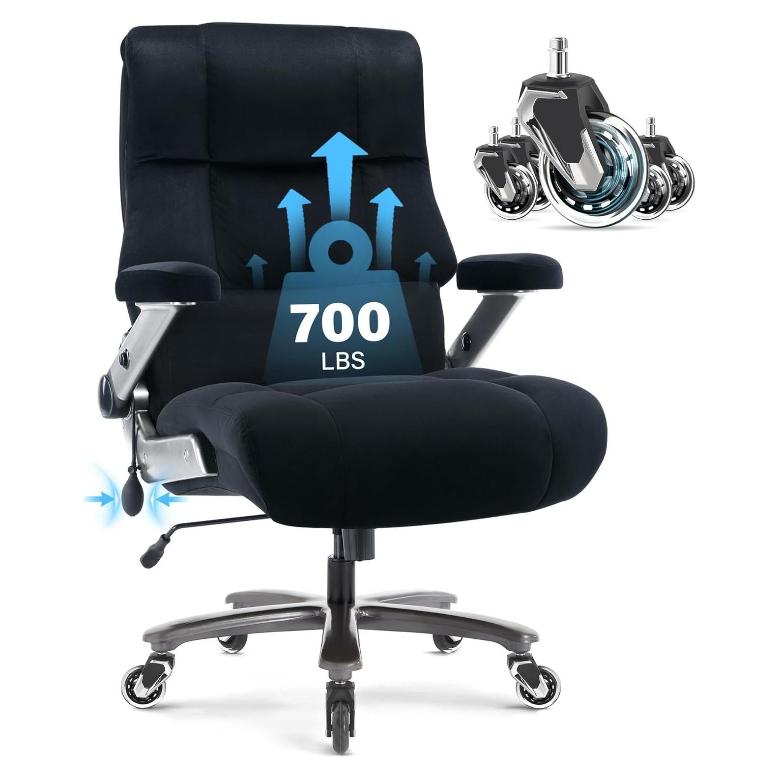 Silla de Oficina Grande OPOWING 700lbs Soporte Lumbar Ajustable