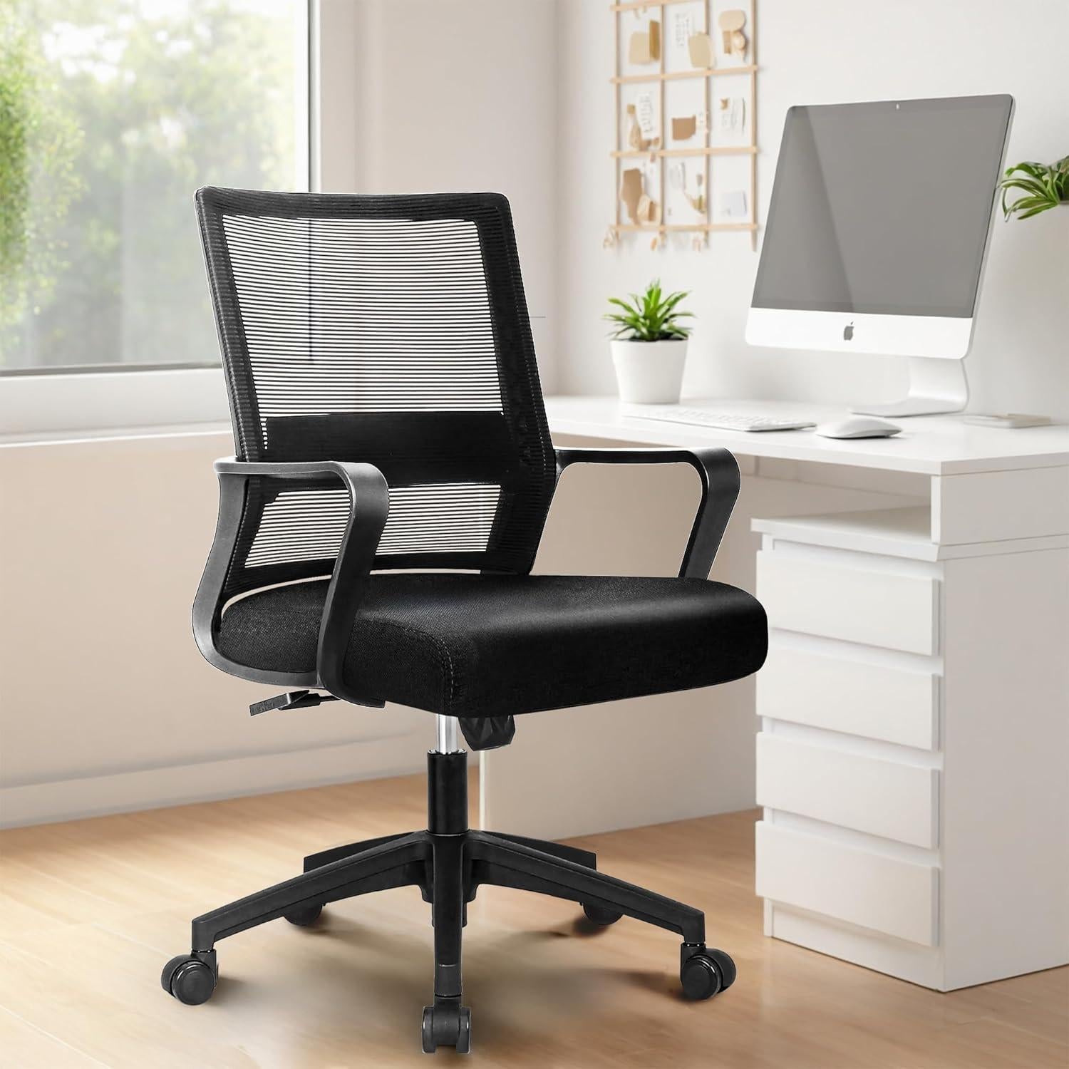 Silla de Escritorio Ergonómica SILLA NEO Malla Negra Ajustable