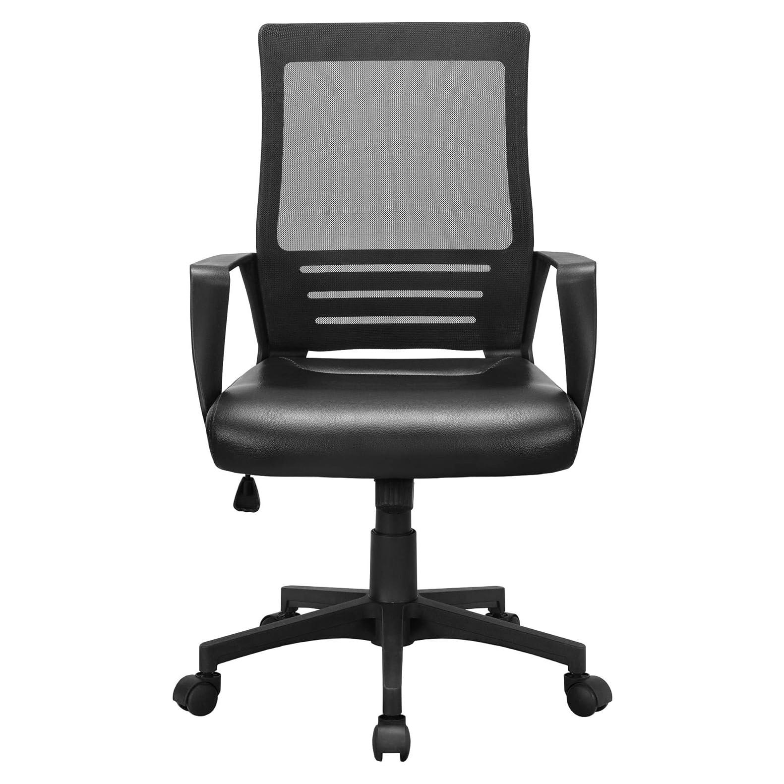 Silla de Oficina Ergonómica Yaheetech Ajustable con Soporte Lumbar