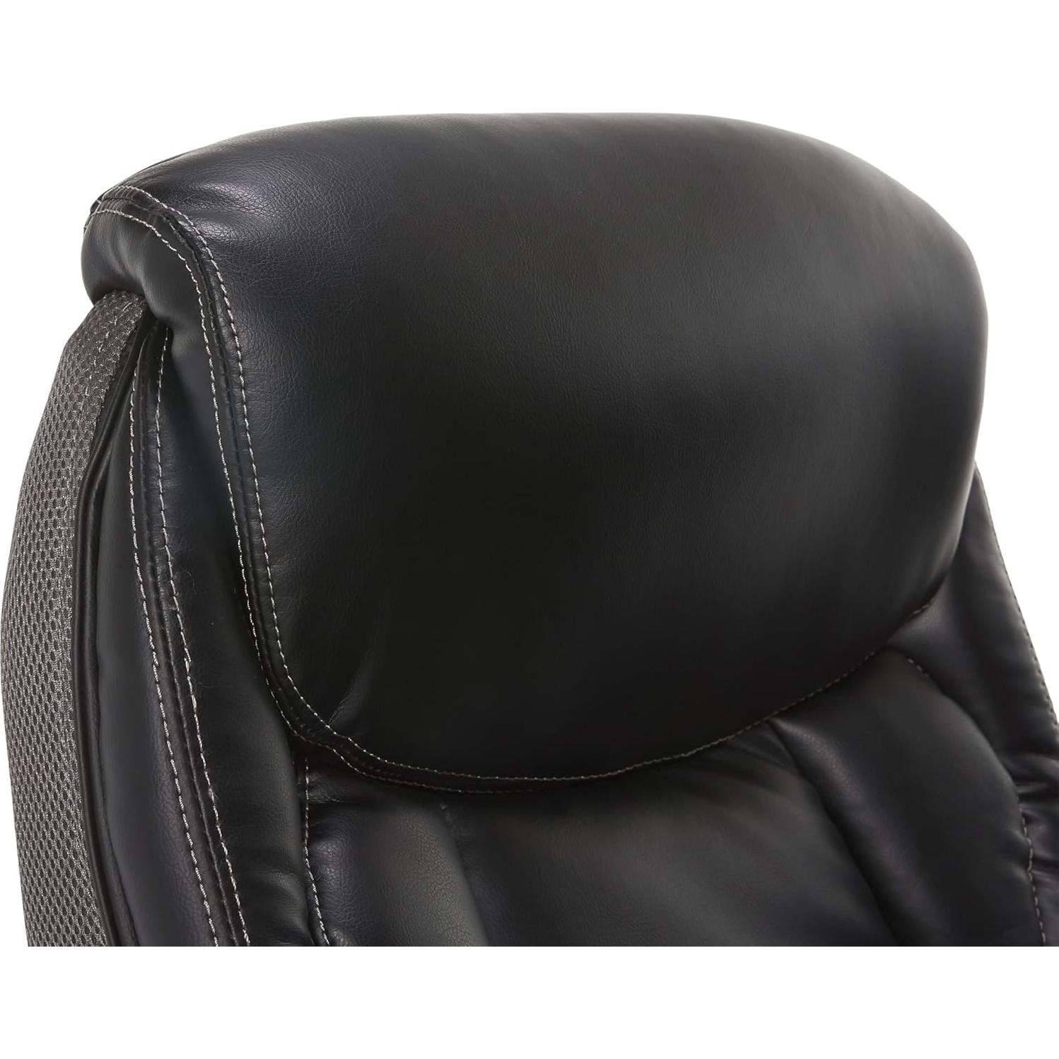 Silla de Oficina Ejecutiva Serta Lautner Ergonómica Negra y Gris