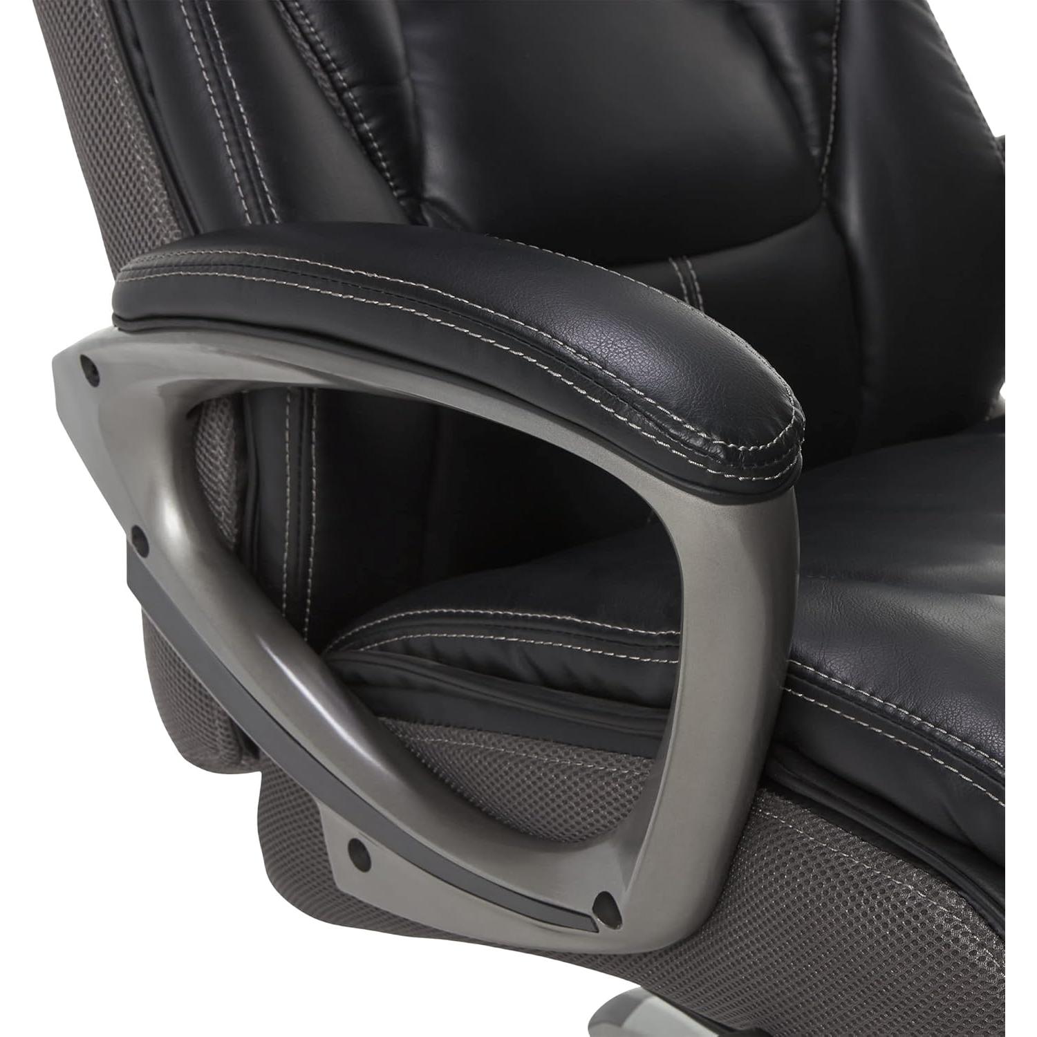 Silla de Oficina Ejecutiva Serta Lautner Ergonómica Negra y Gris