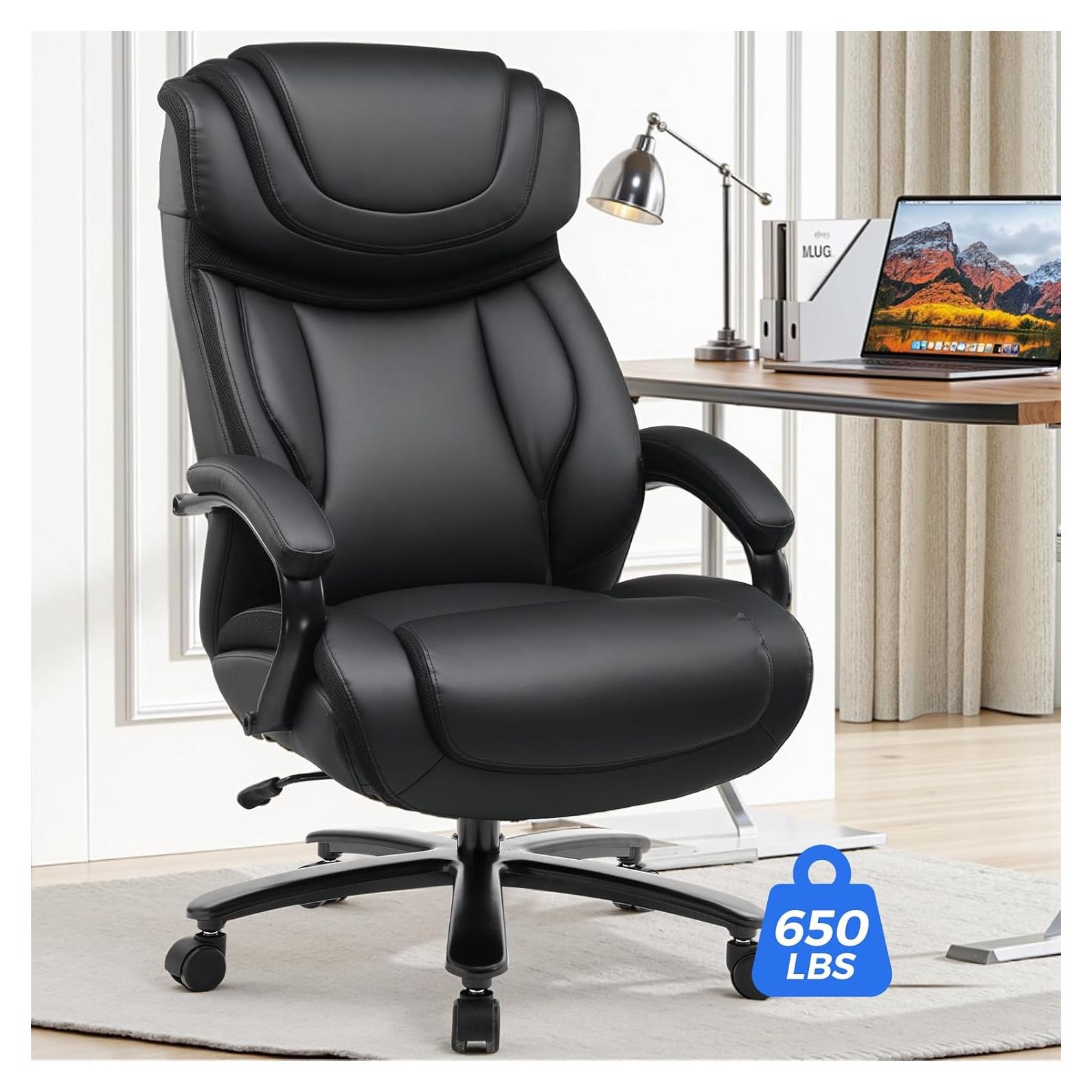 Silla de Oficina Ergonómica COMHOMA CH533 Negra 295 kg